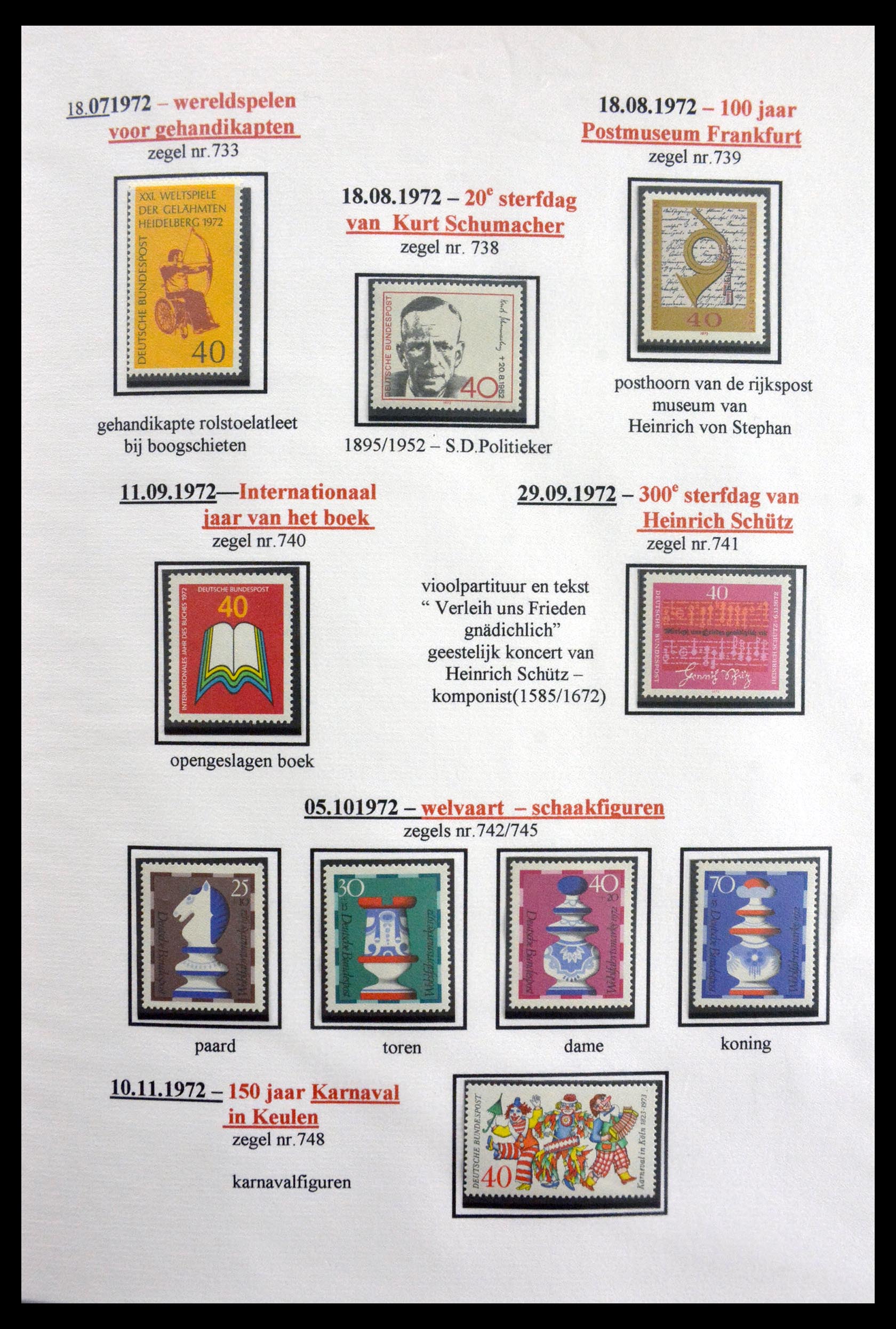 29715 057 - 29715 Bundespost 1949-2000.