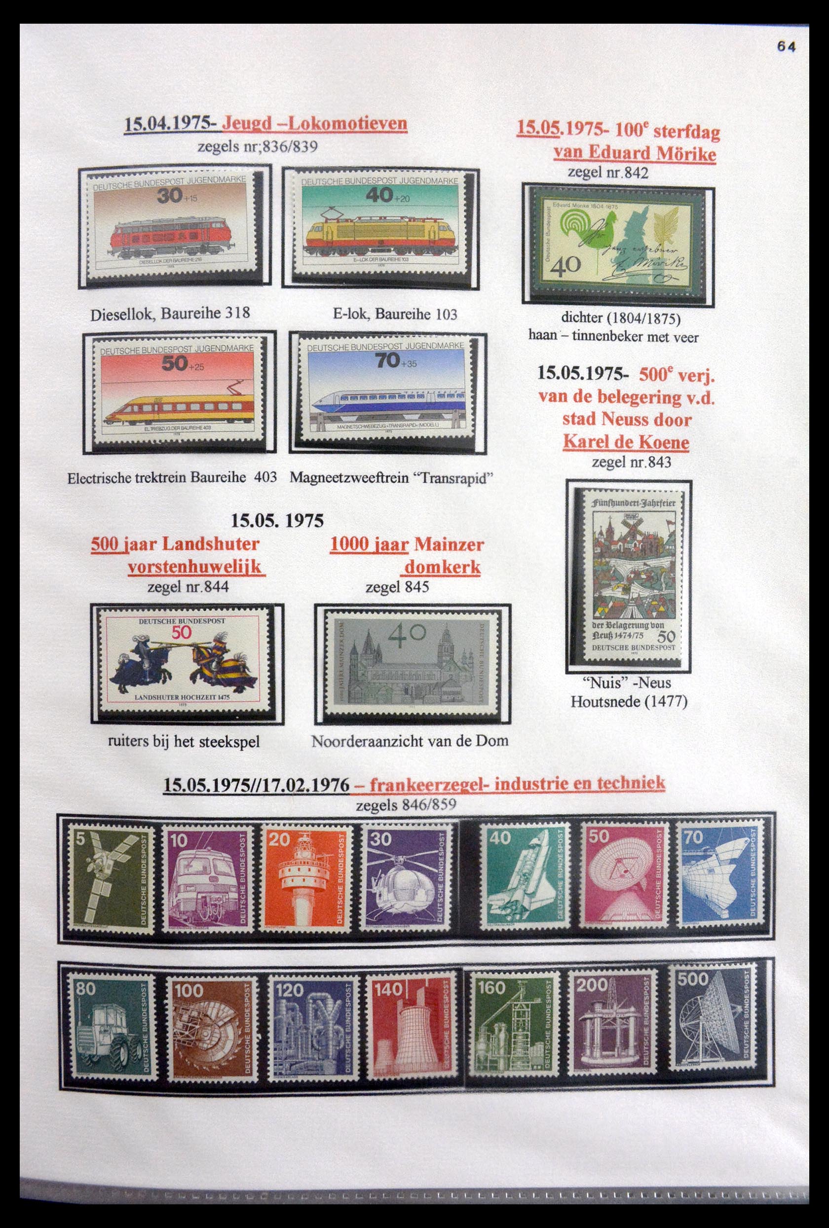 29715 067 - 29715 Bundespost 1949-2000.