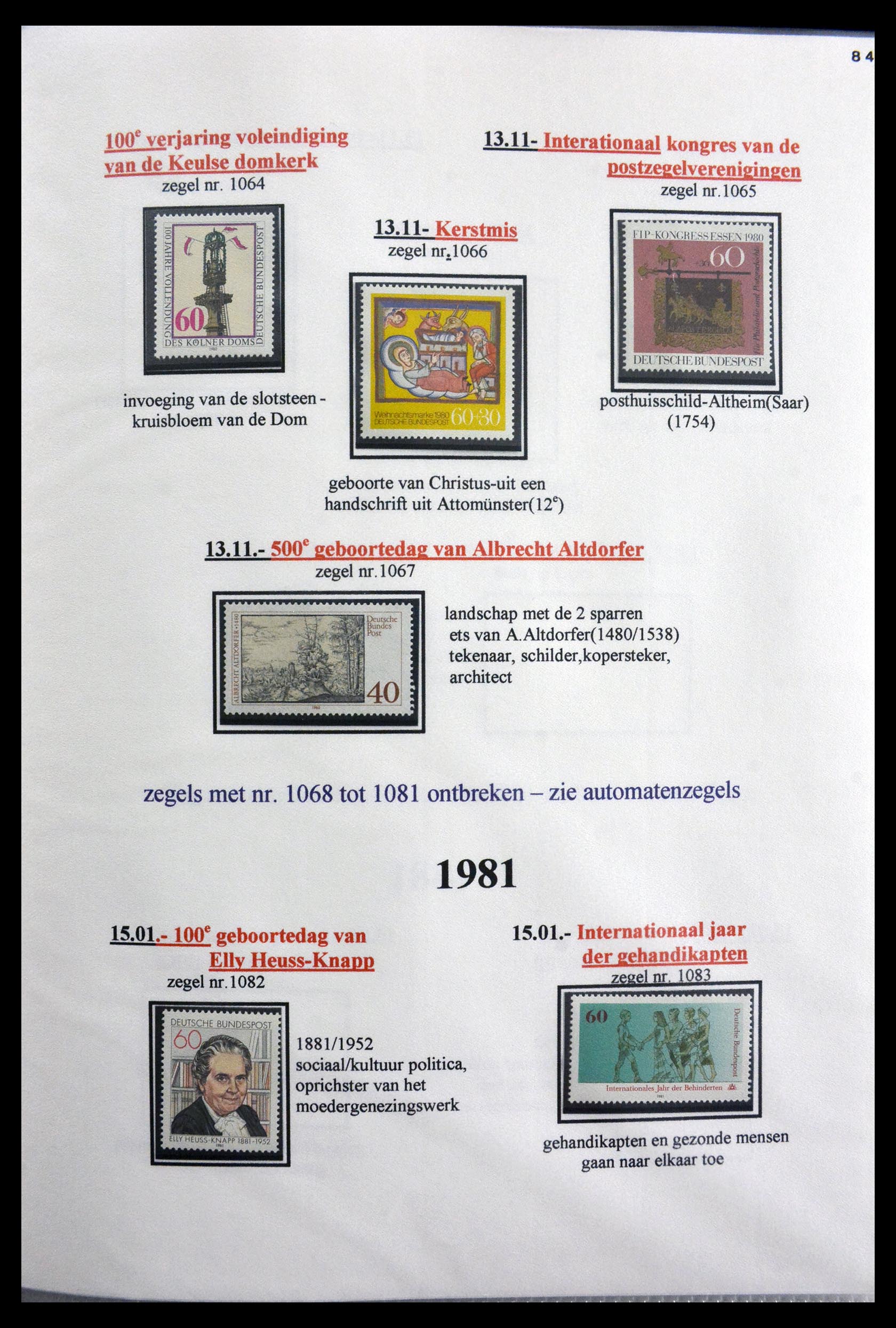 29715 087 - 29715 Bundespost 1949-2000.