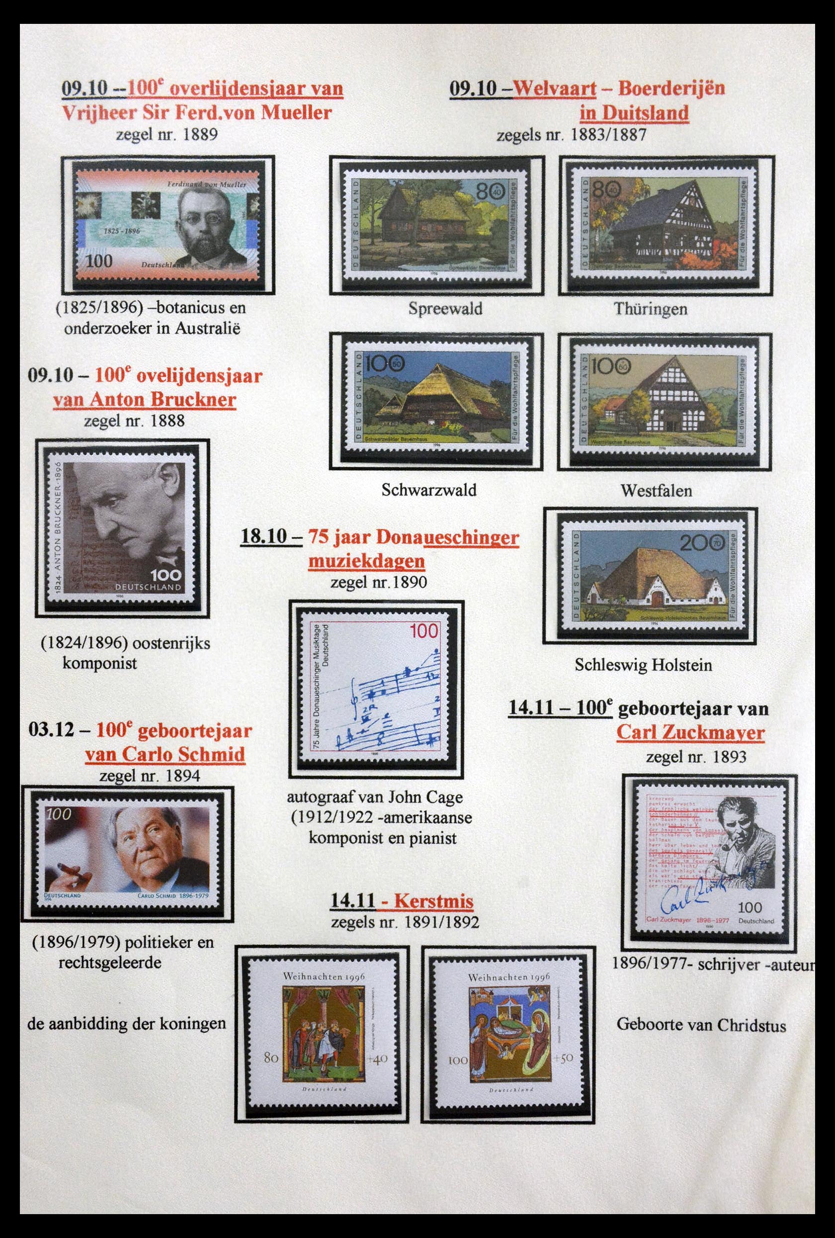 29715 166 - 29715 Bundespost 1949-2000.