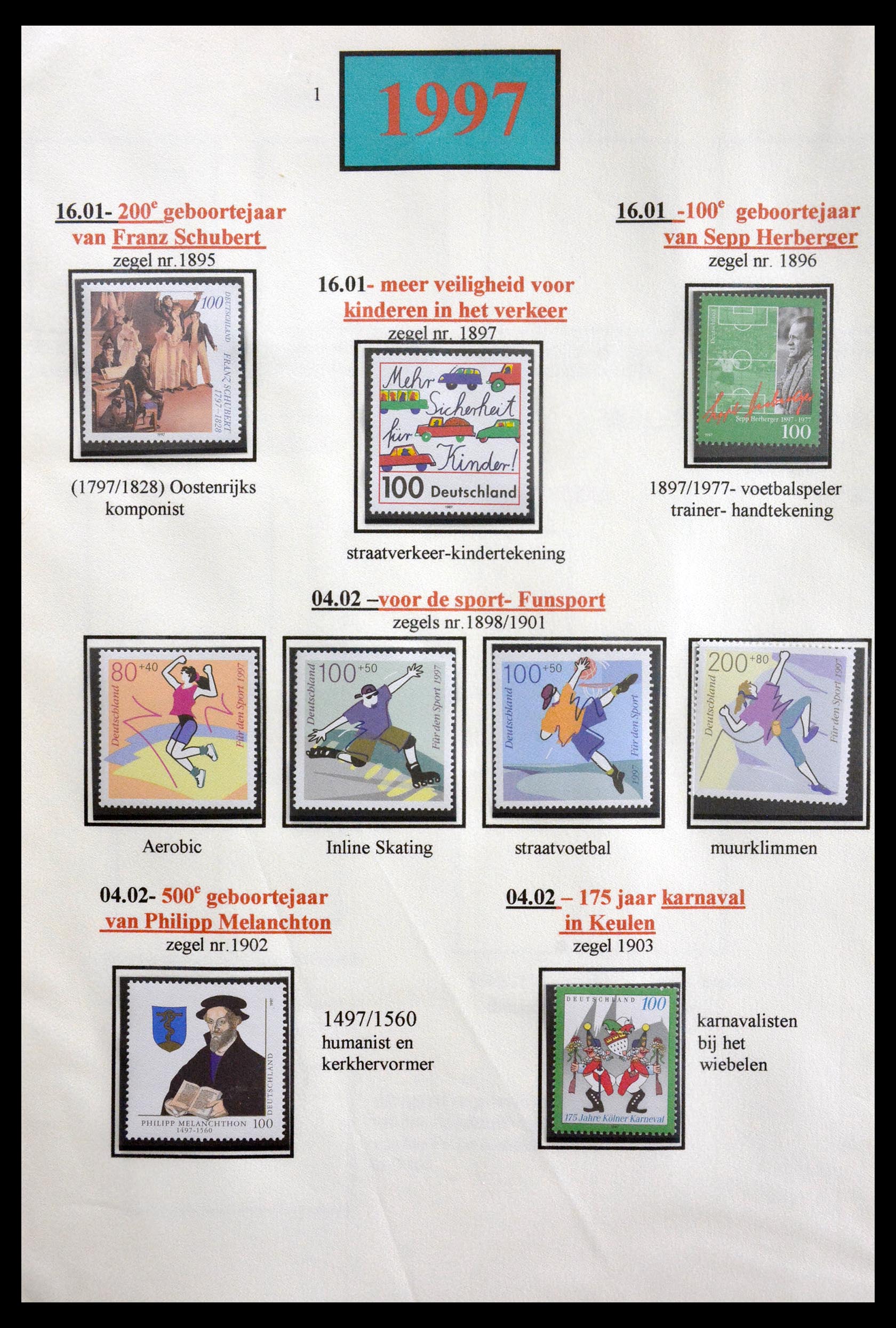 29715 167 - 29715 Bundespost 1949-2000.
