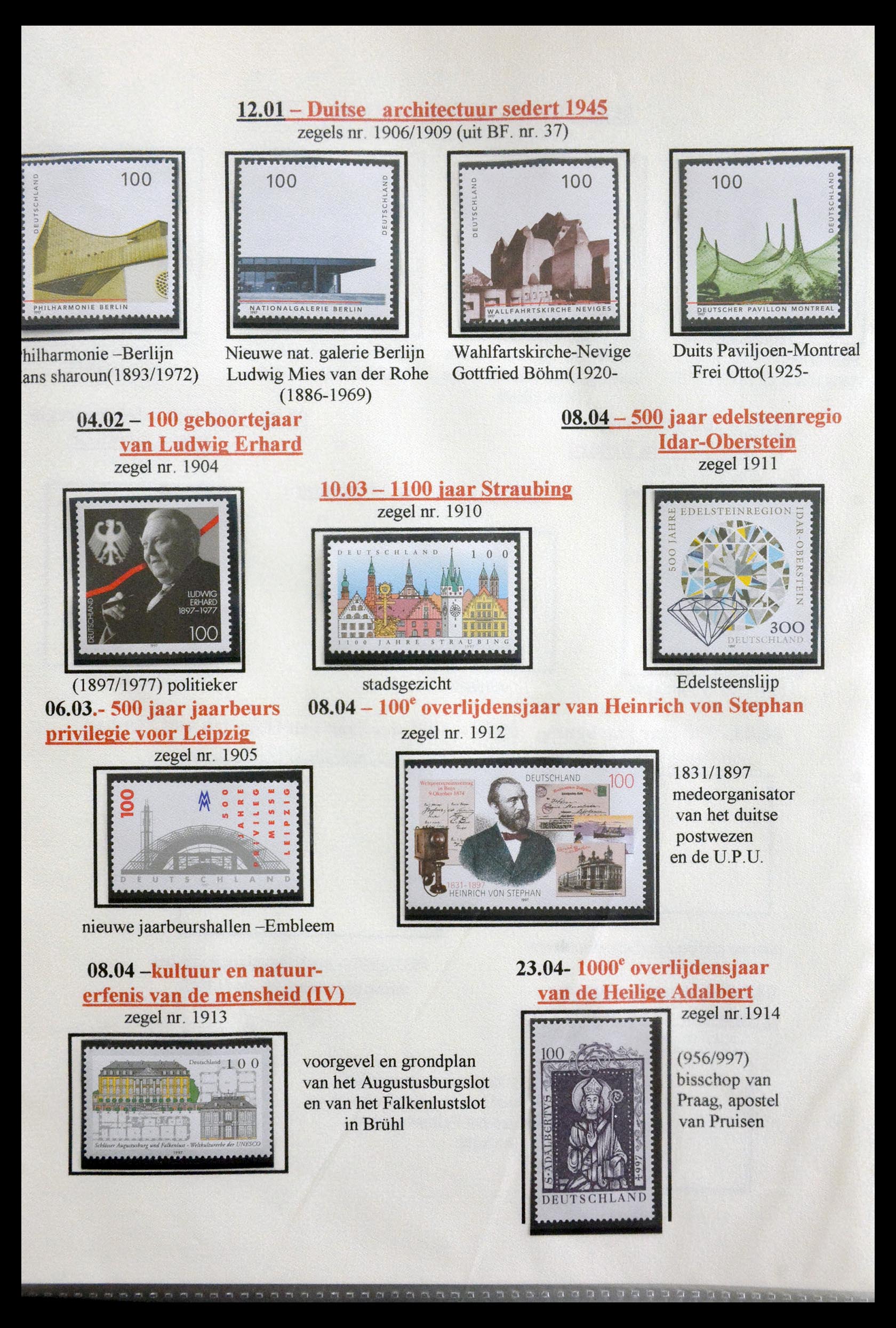 29715 168 - 29715 Bundespost 1949-2000.