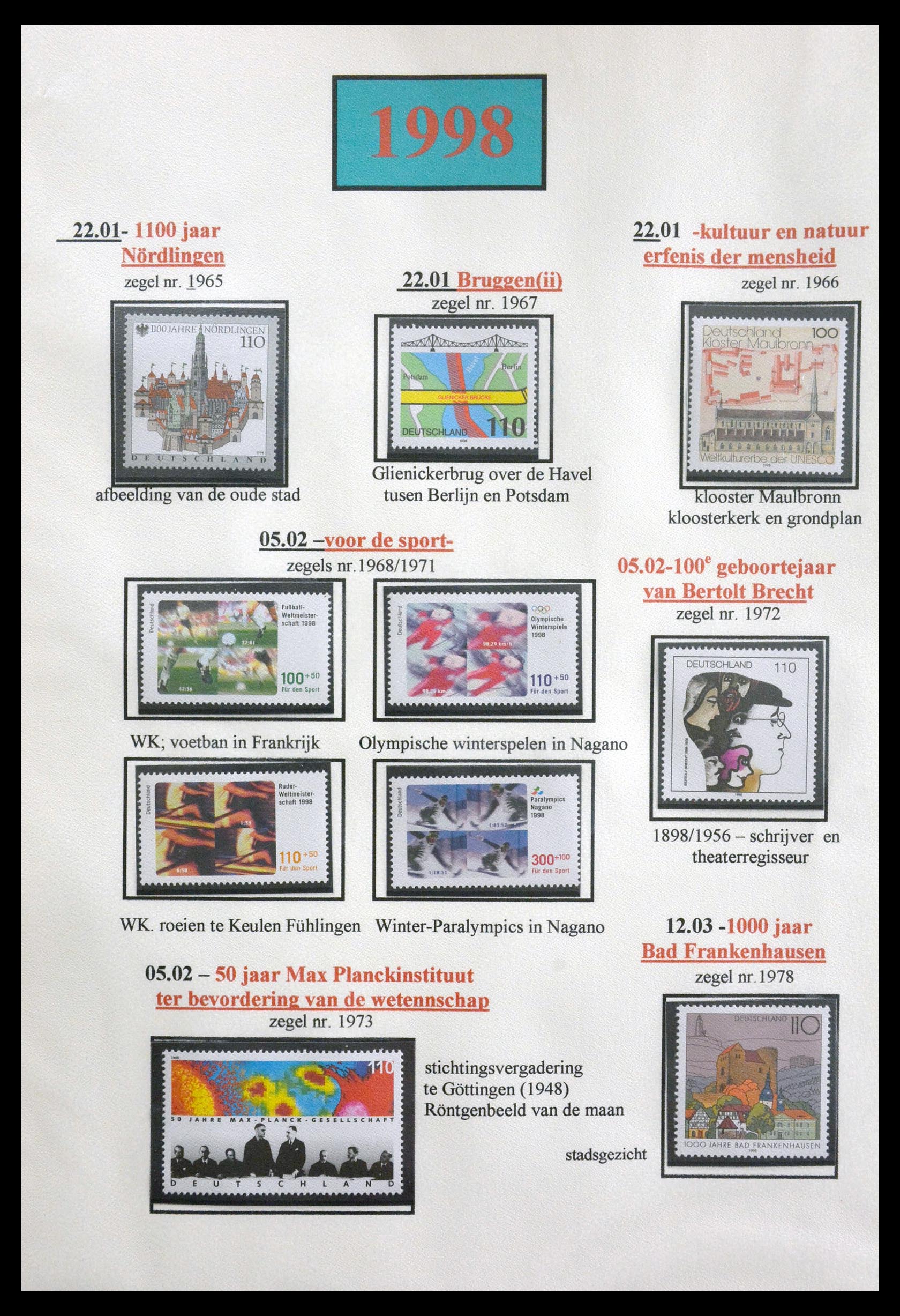 29715 173 - 29715 Bundespost 1949-2000.