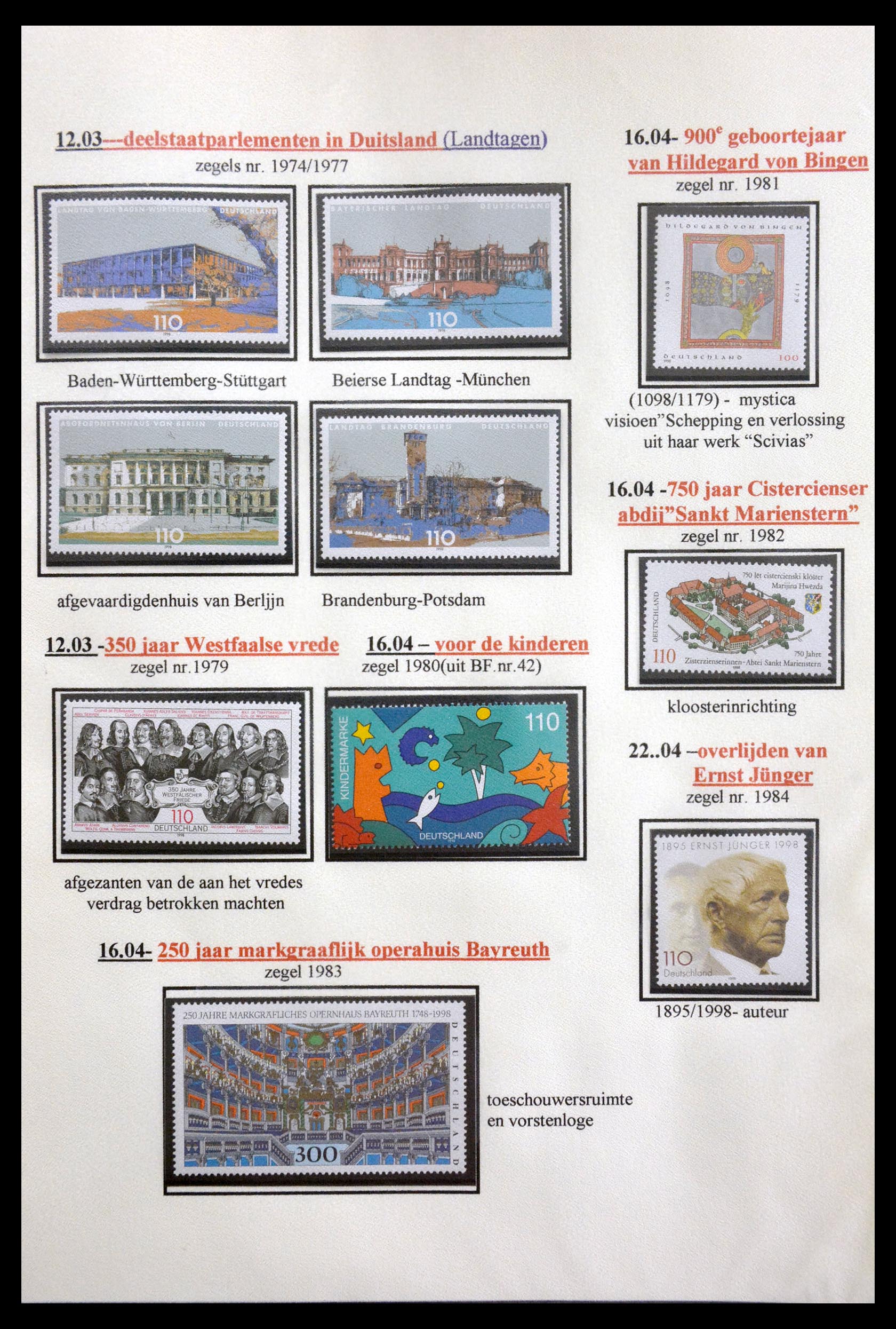 29715 174 - 29715 Bundespost 1949-2000.