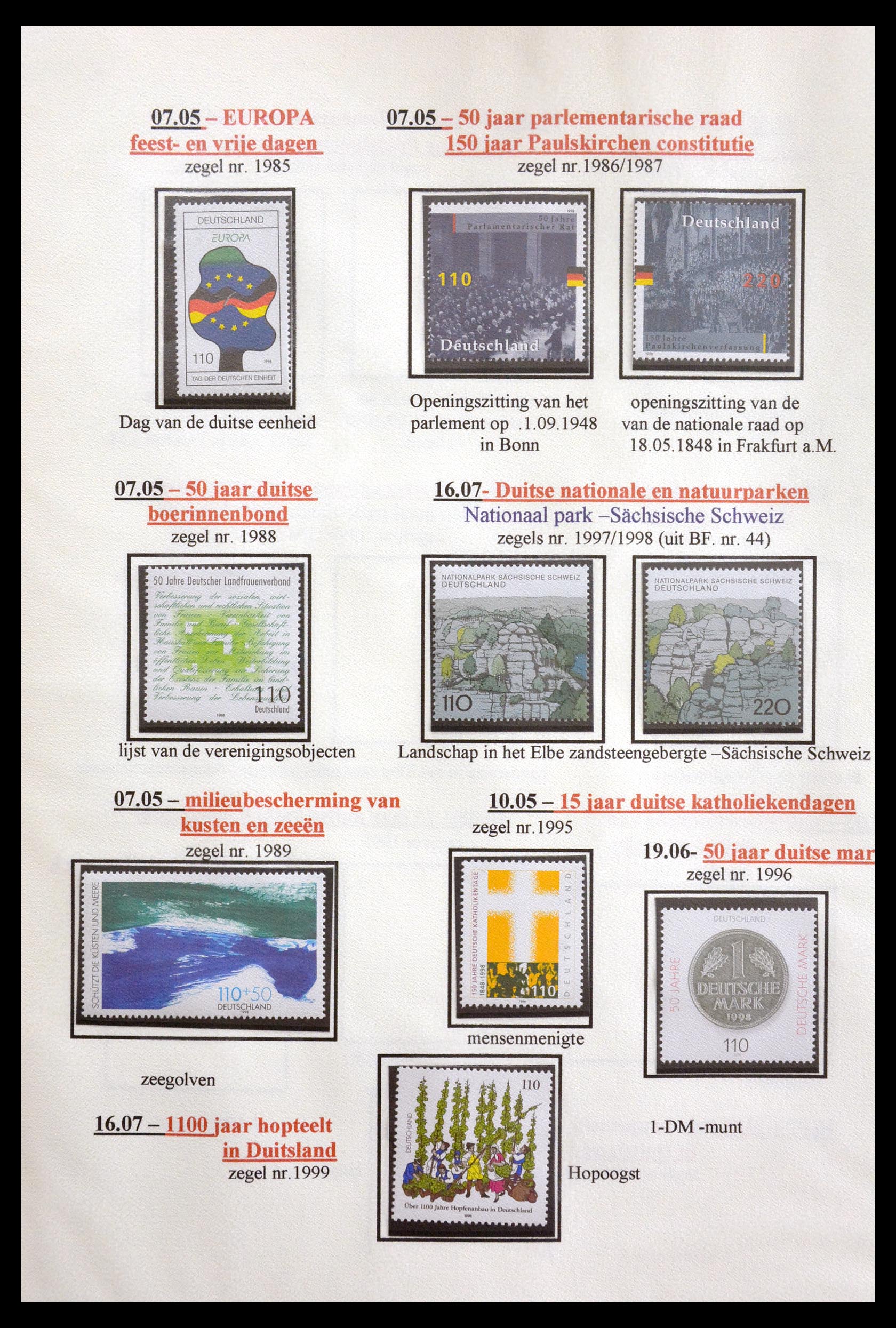 29715 175 - 29715 Bundespost 1949-2000.
