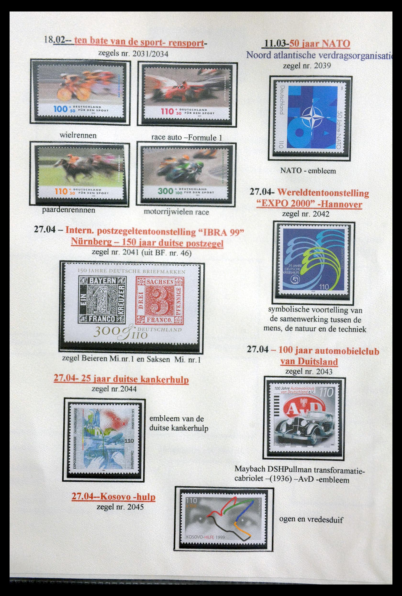 29715 180 - 29715 Bundespost 1949-2000.