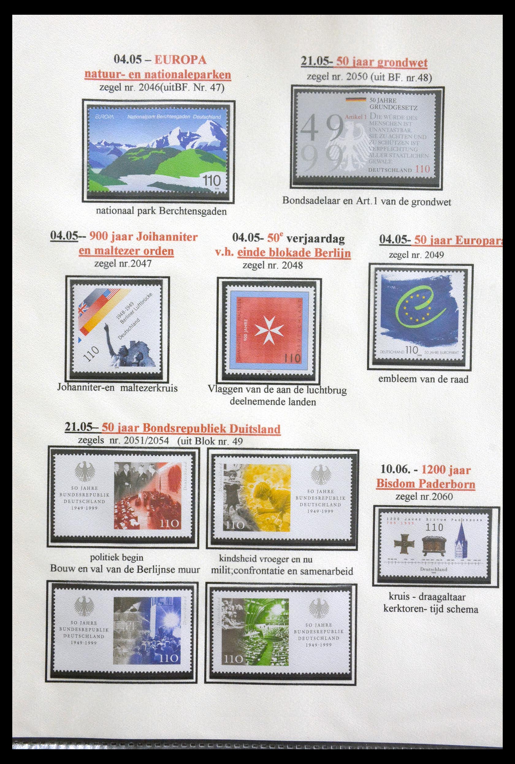 29715 181 - 29715 Bundespost 1949-2000.