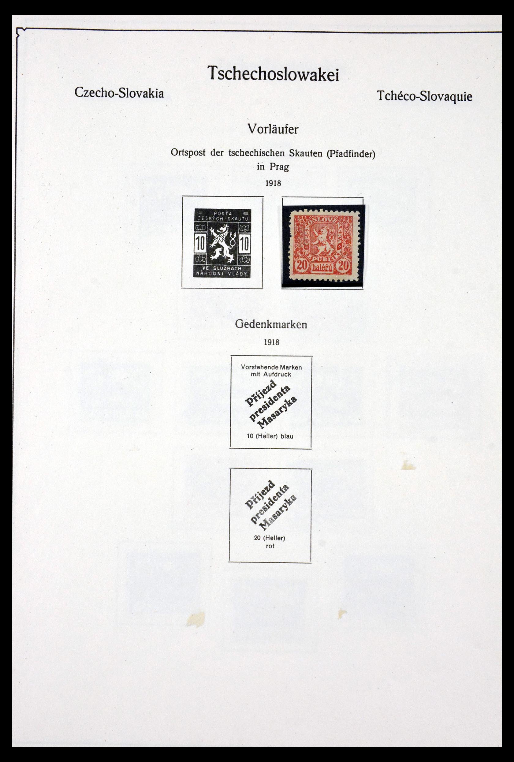 29716 001 - 29716 Tsjechoslowakije 1918-1974.