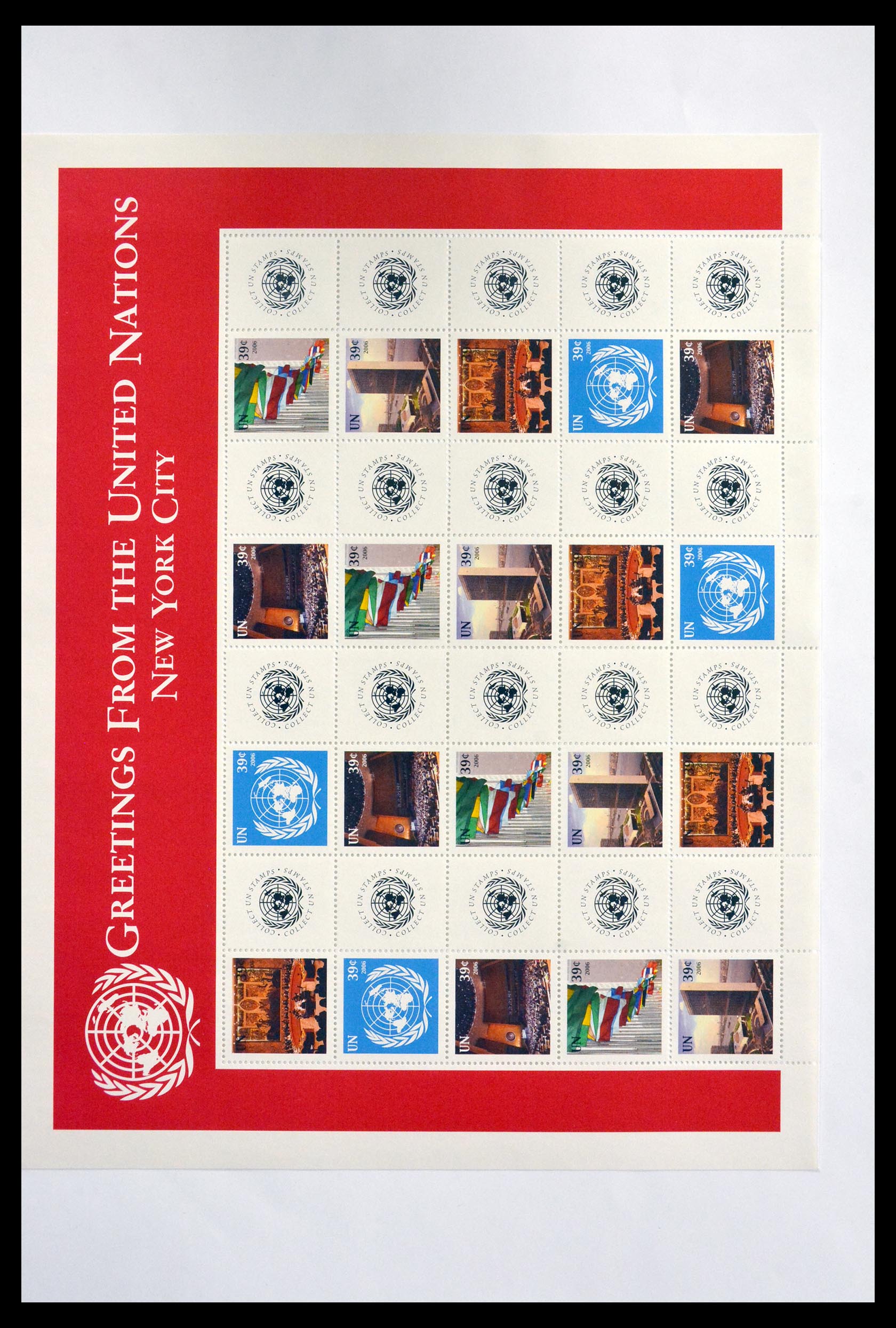29721 008 - 29721 United Nations personalised sheets 2003-2010.