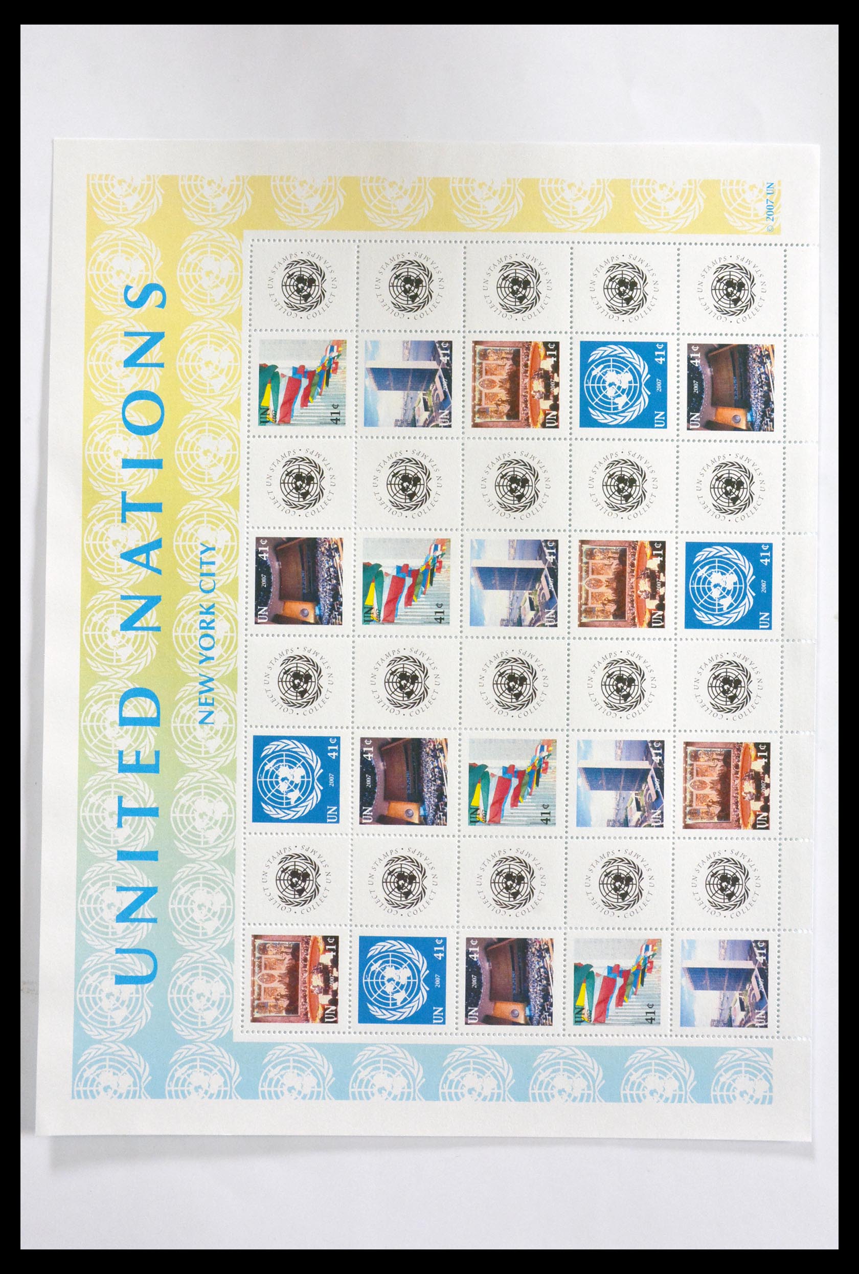 29721 011 - 29721 United Nations personalised sheets 2003-2010.