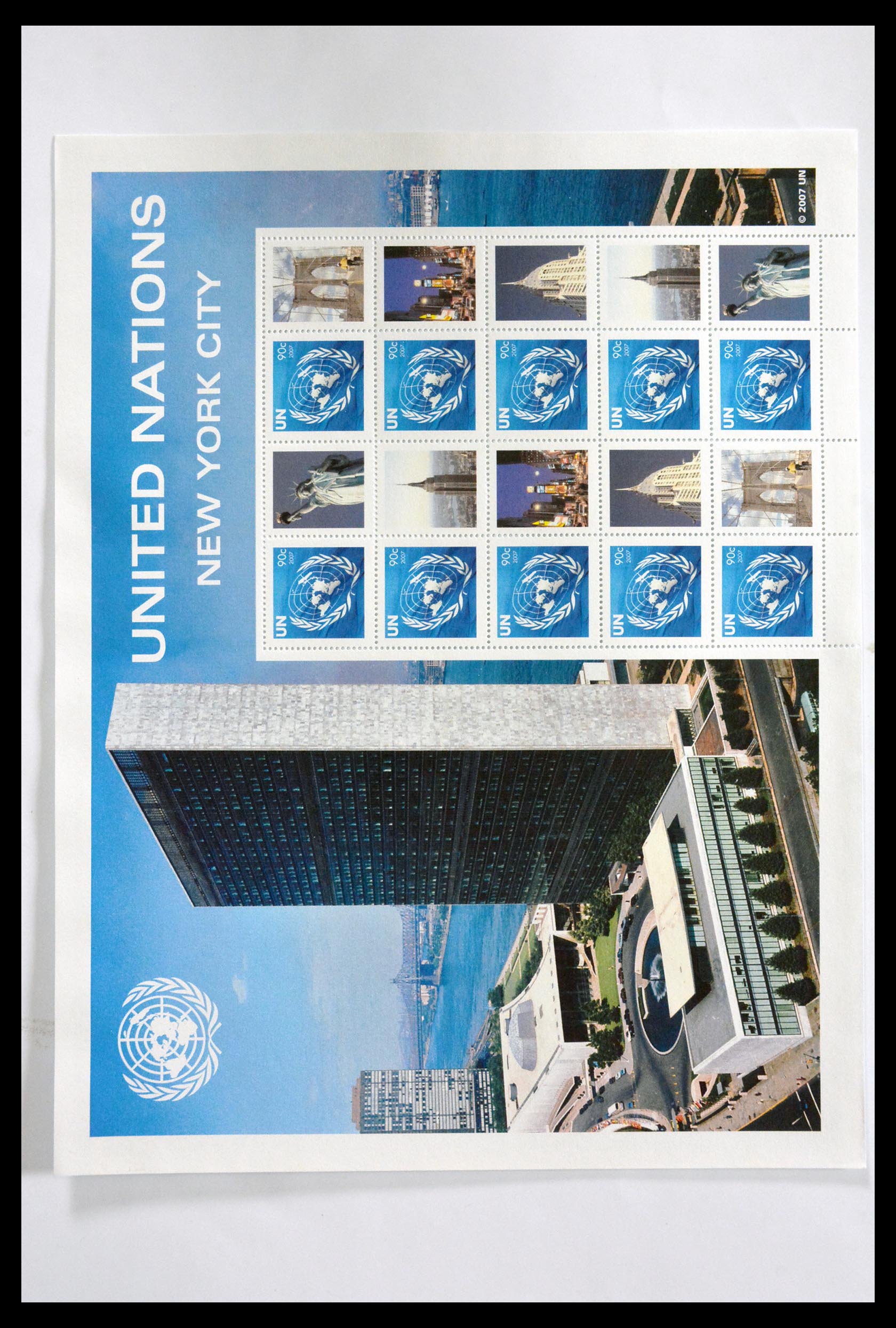 29721 015 - 29721 United Nations personalised sheets 2003-2010.