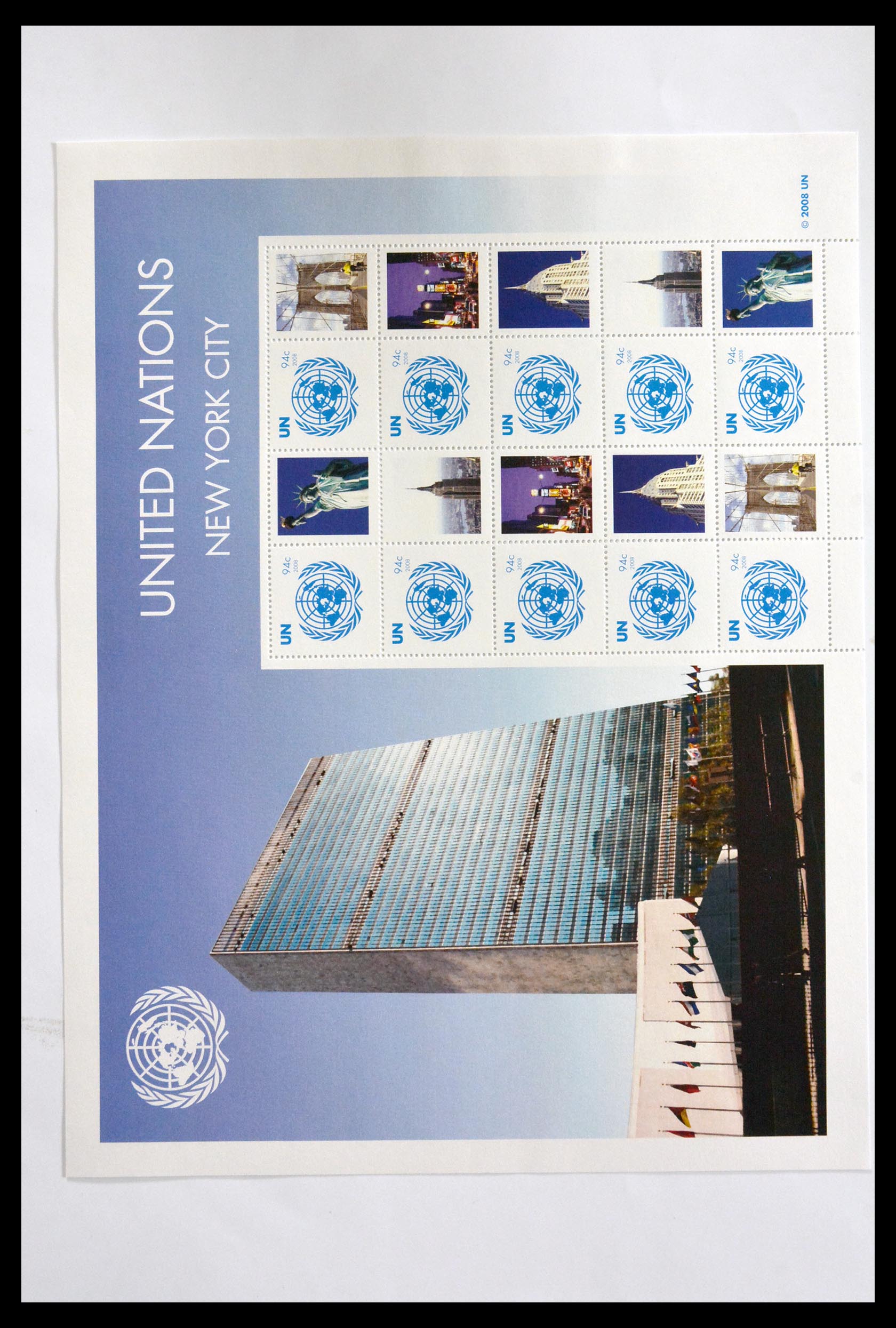 29721 017 - 29721 United Nations personalised sheets 2003-2010.