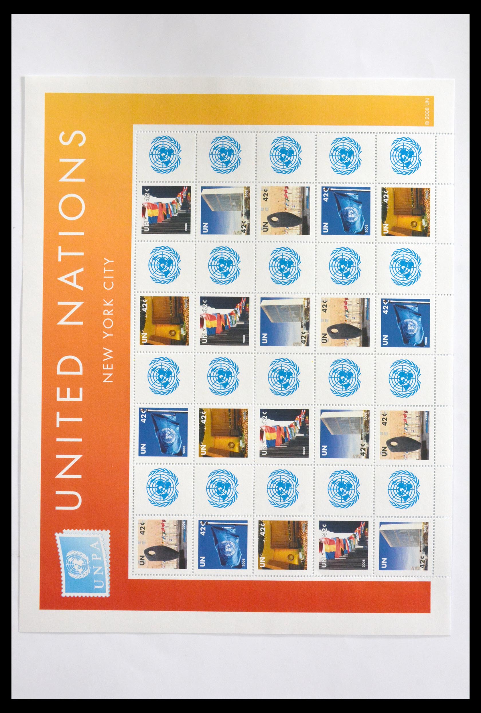 29721 018 - 29721 United Nations personalised sheets 2003-2010.