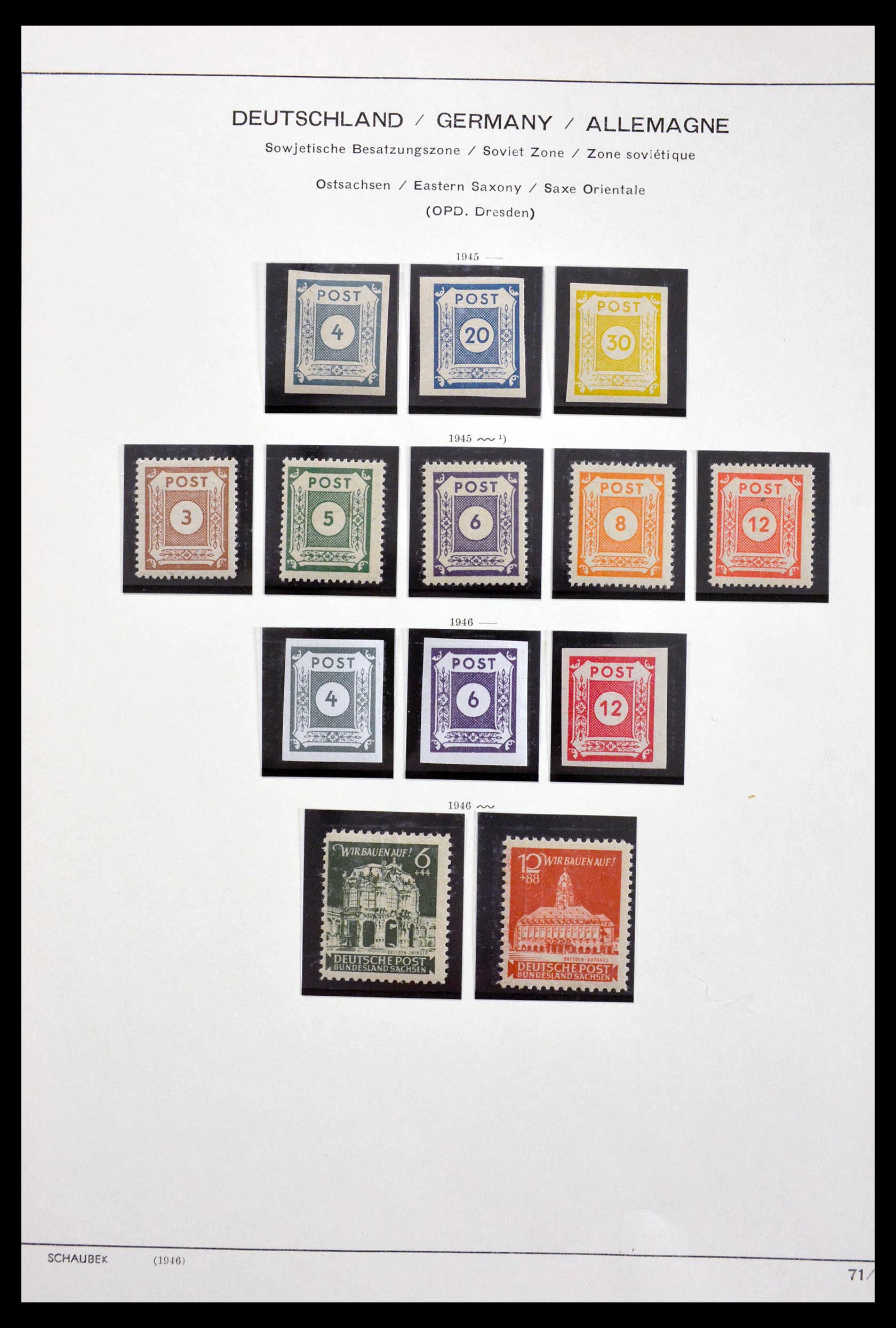 29731 004 - 29731 Local stamps Sovjetzone 1945-1949.