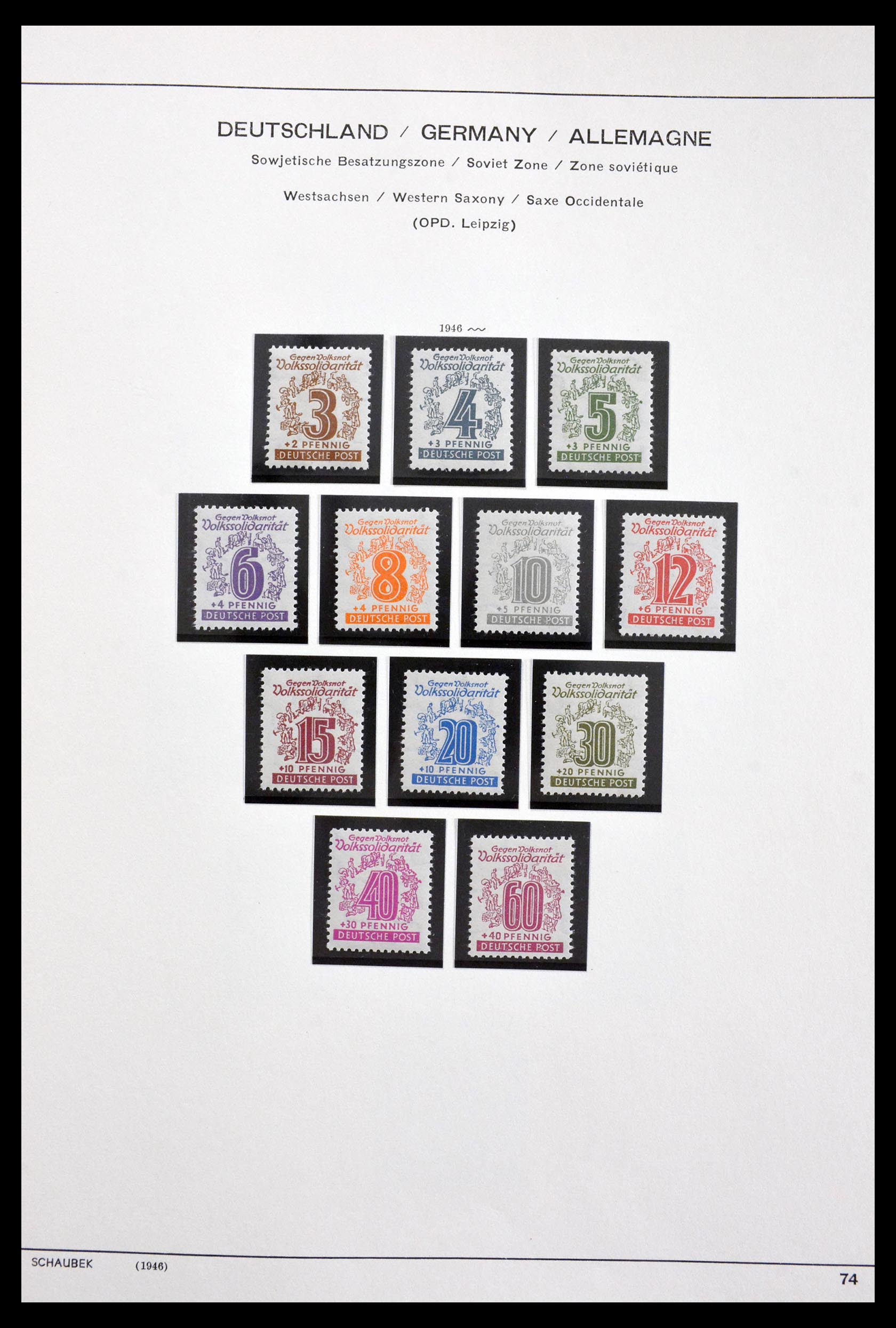 29731 011 - 29731 Local stamps Sovjetzone 1945-1949.