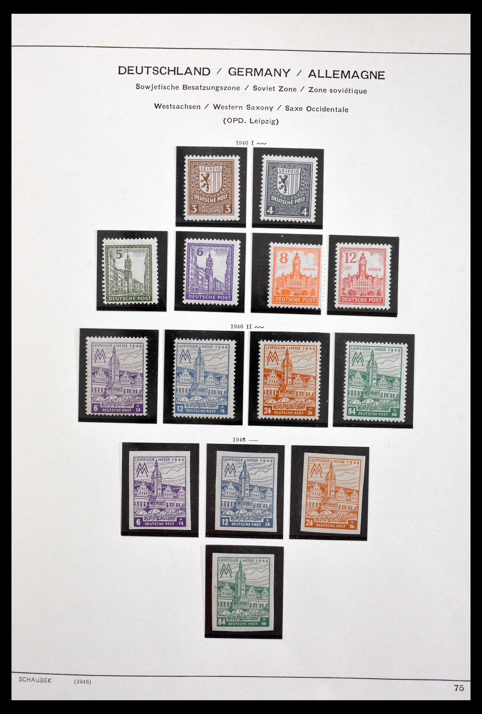 29731 012 - 29731 Local stamps Sovjetzone 1945-1949.