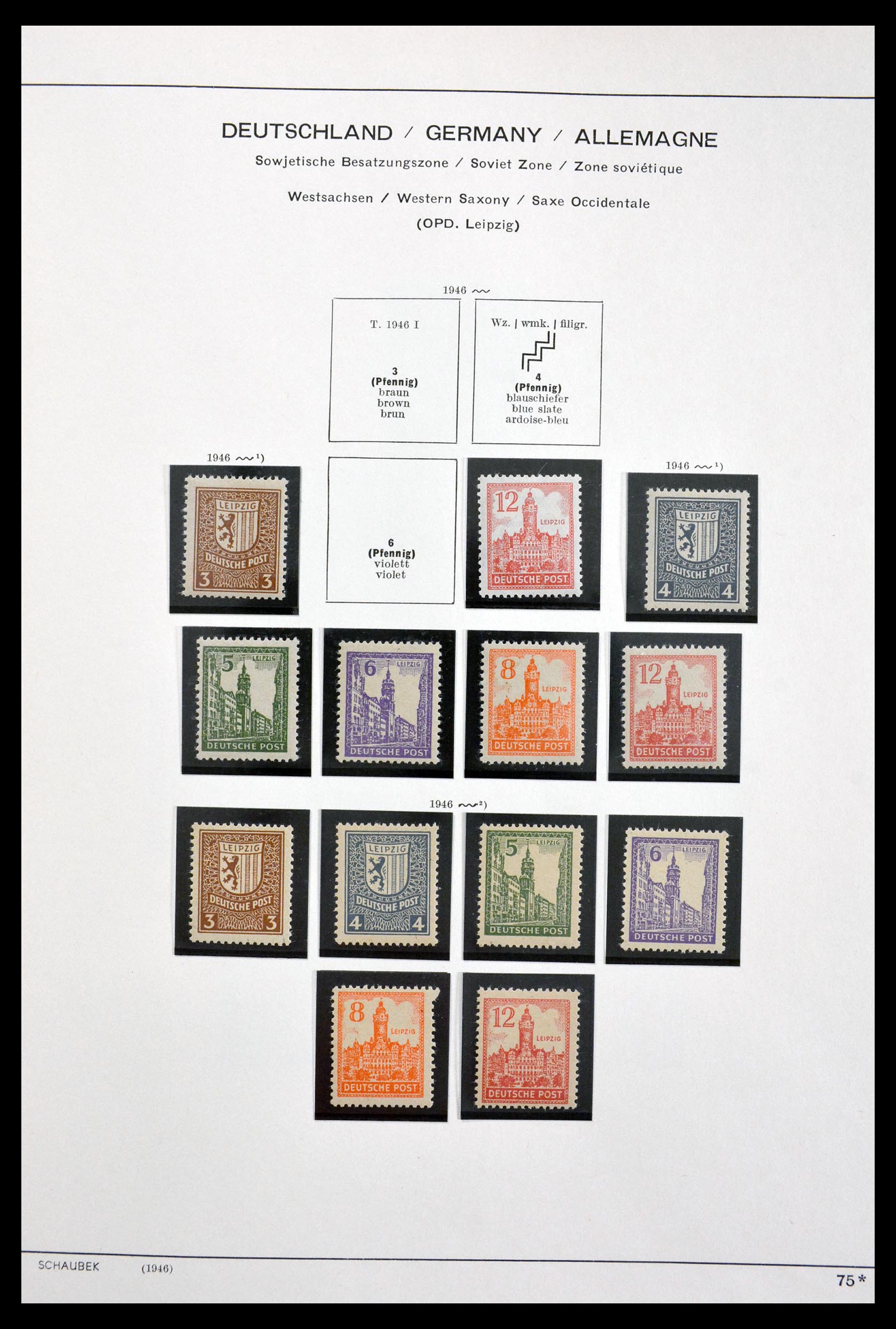 29731 013 - 29731 Local stamps Sovjetzone 1945-1949.
