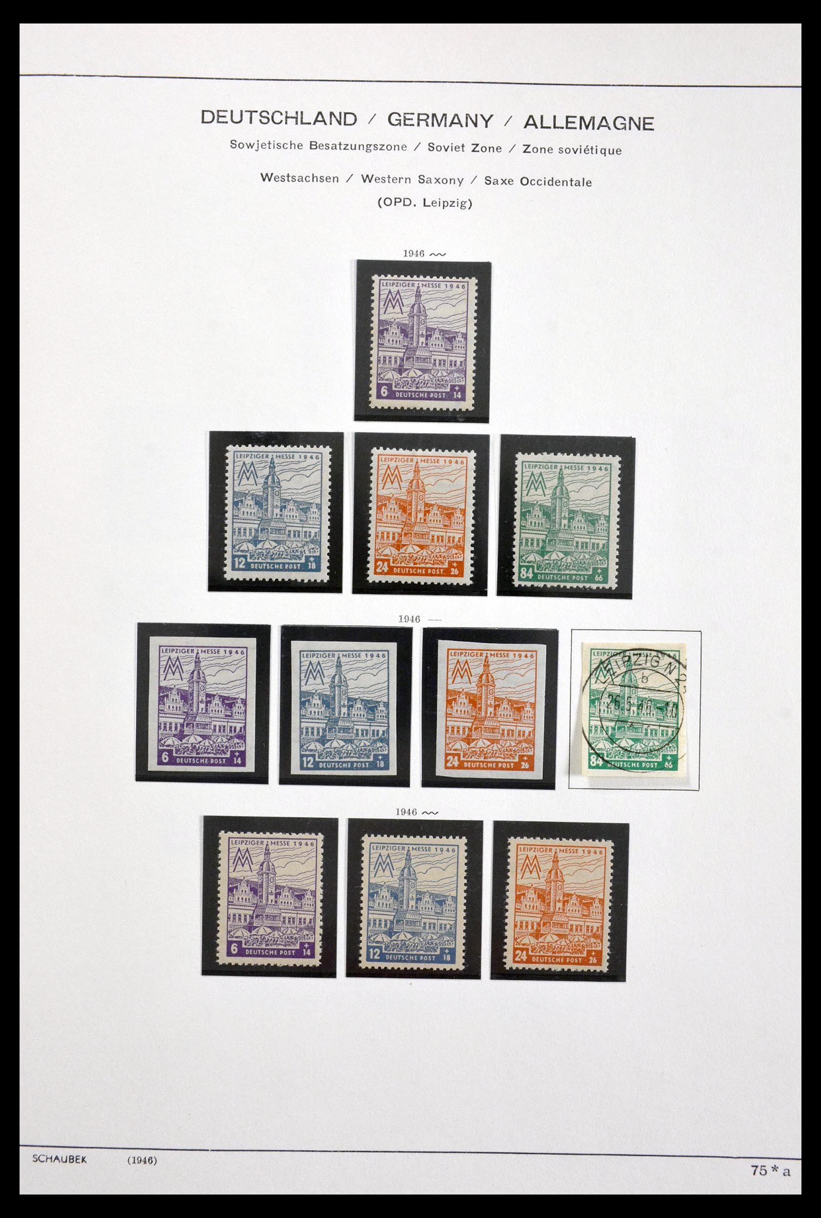 29731 014 - 29731 Local stamps Sovjetzone 1945-1949.