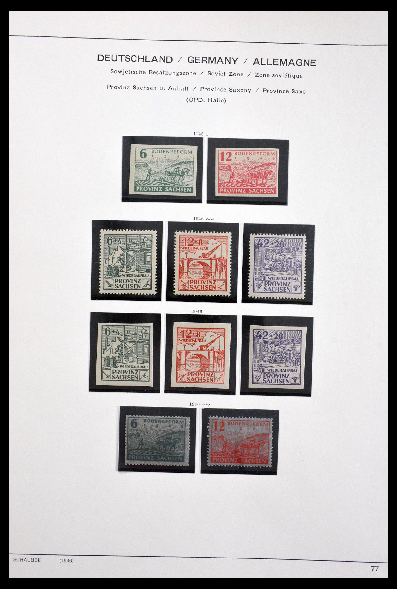 29731 017 - 29731 Local stamps Sovjetzone 1945-1949.