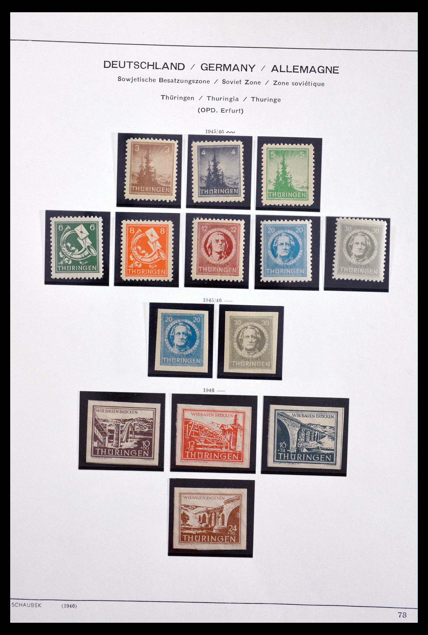 29731 019 - 29731 Local stamps Sovjetzone 1945-1949.