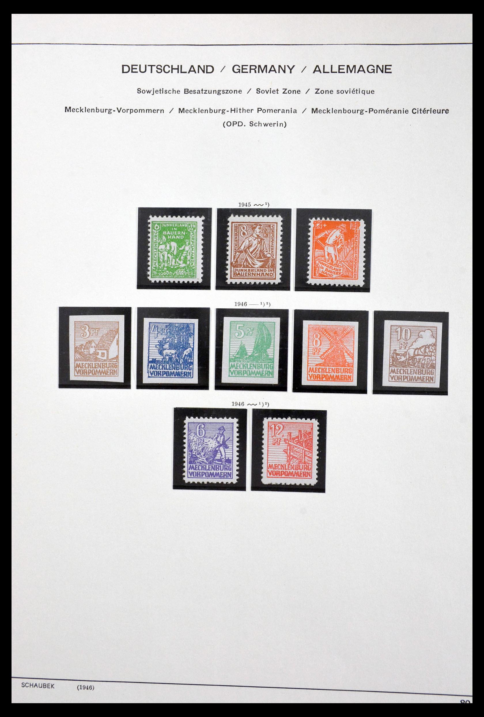 29731 027 - 29731 Local stamps Sovjetzone 1945-1949.