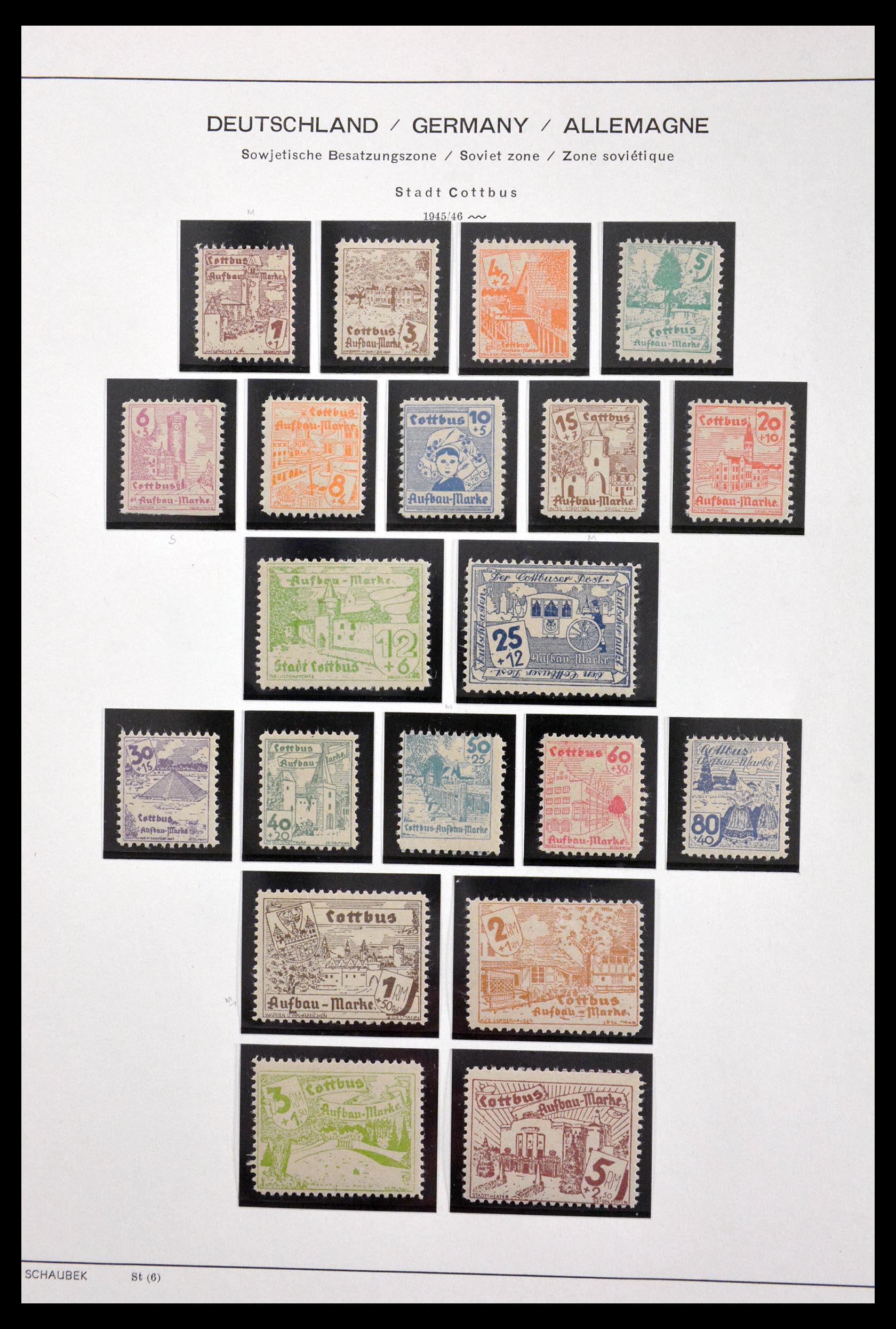 29731 030 - 29731 Local stamps Sovjetzone 1945-1949.