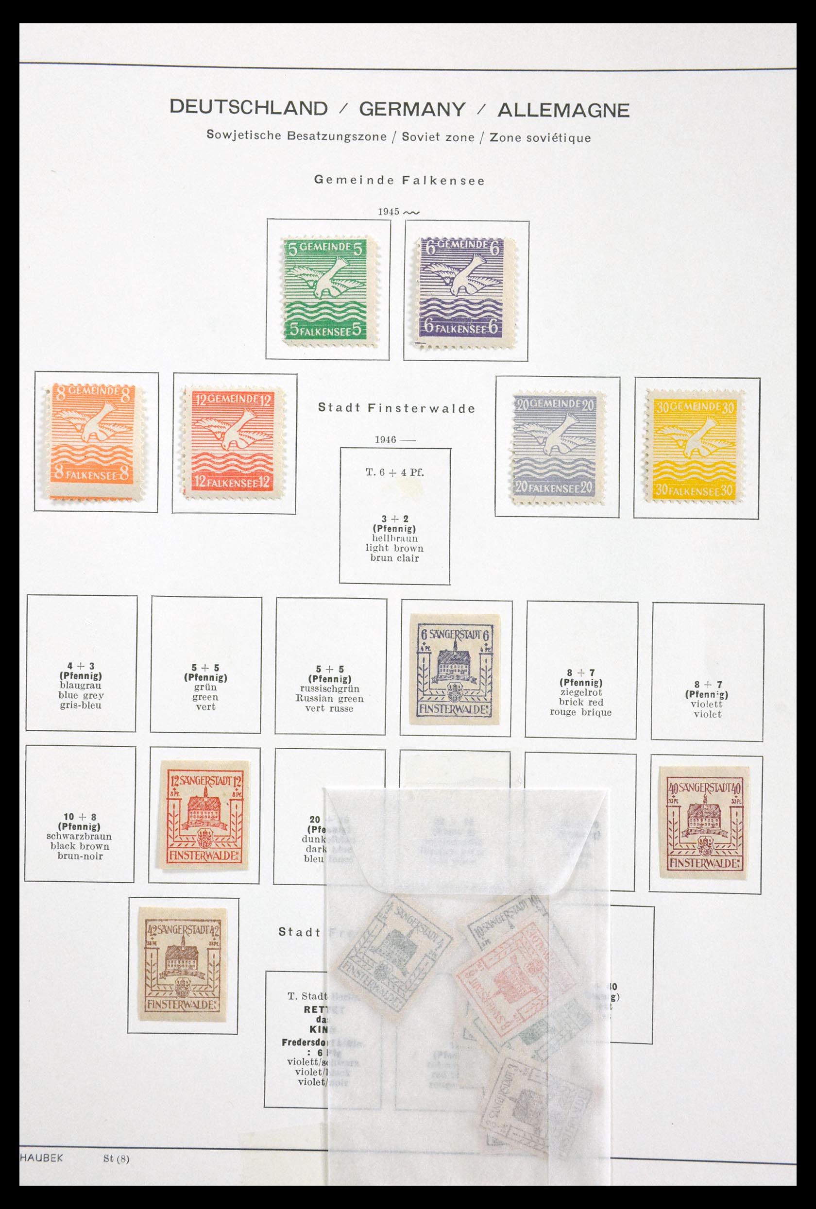 29731 033 - 29731 Local stamps Sovjetzone 1945-1949.