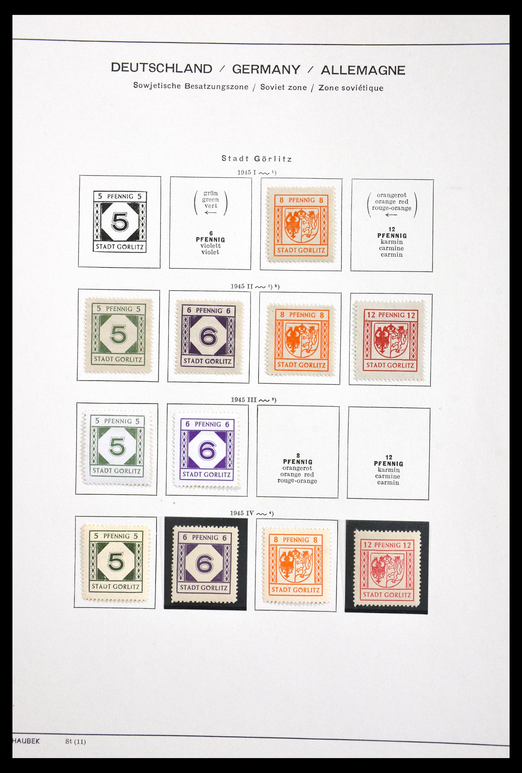 29731 034 - 29731 Local stamps Sovjetzone 1945-1949.