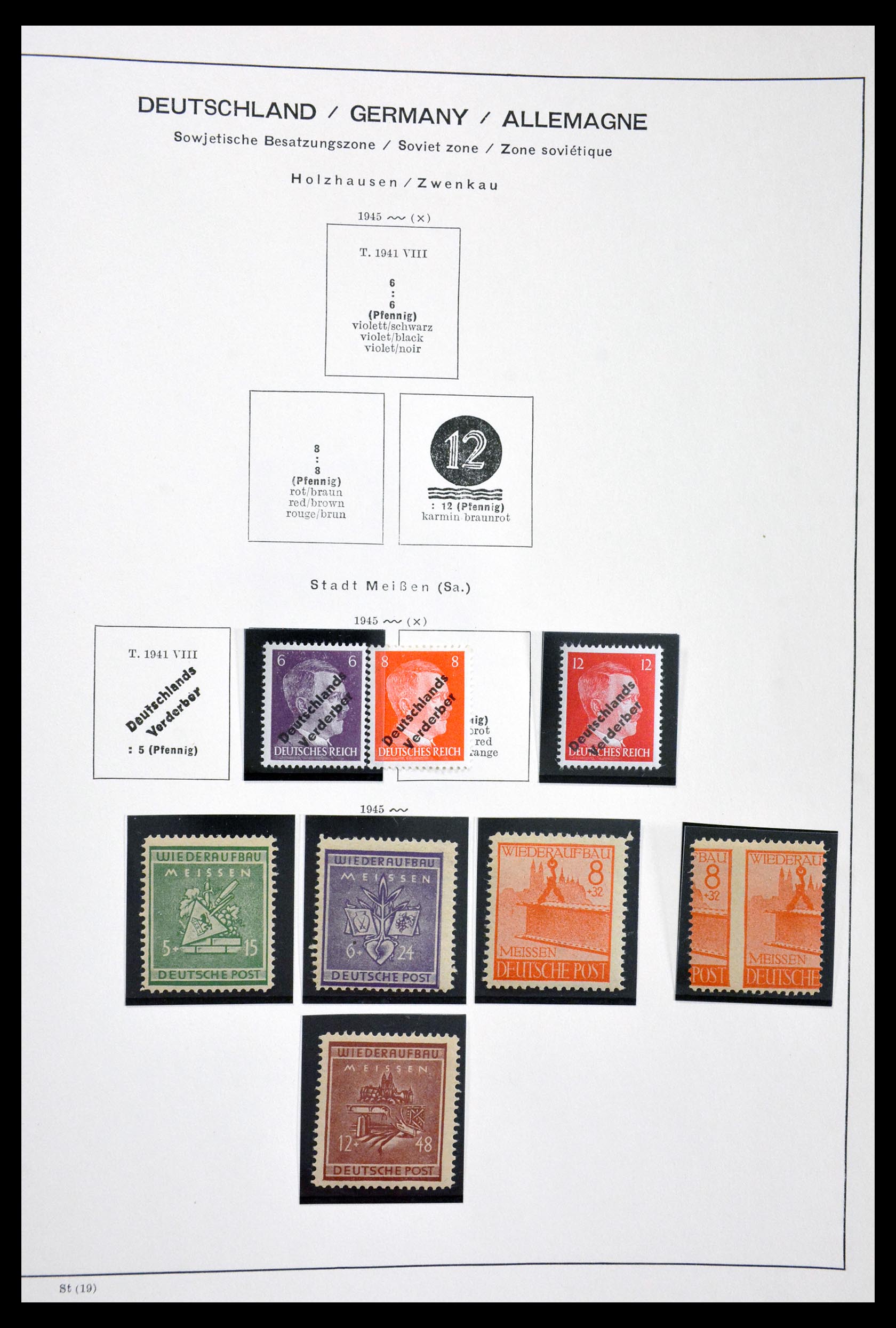 29731 042 - 29731 Local stamps Sovjetzone 1945-1949.
