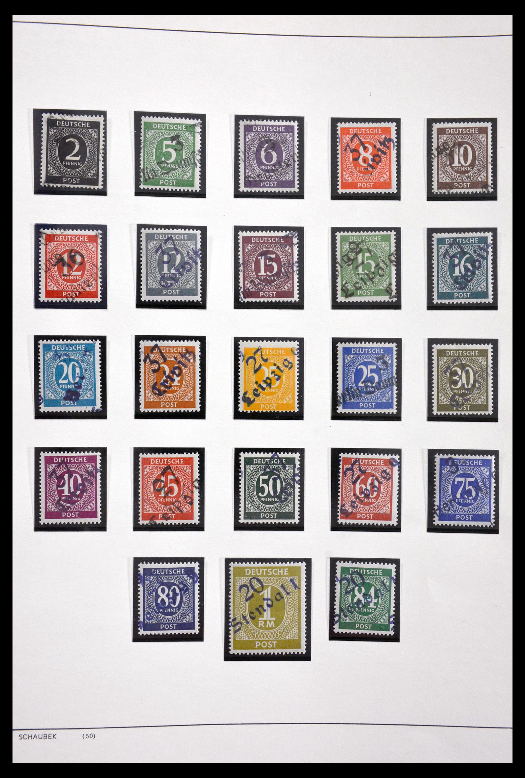 29731 059 - 29731 Local stamps Sovjetzone 1945-1949.