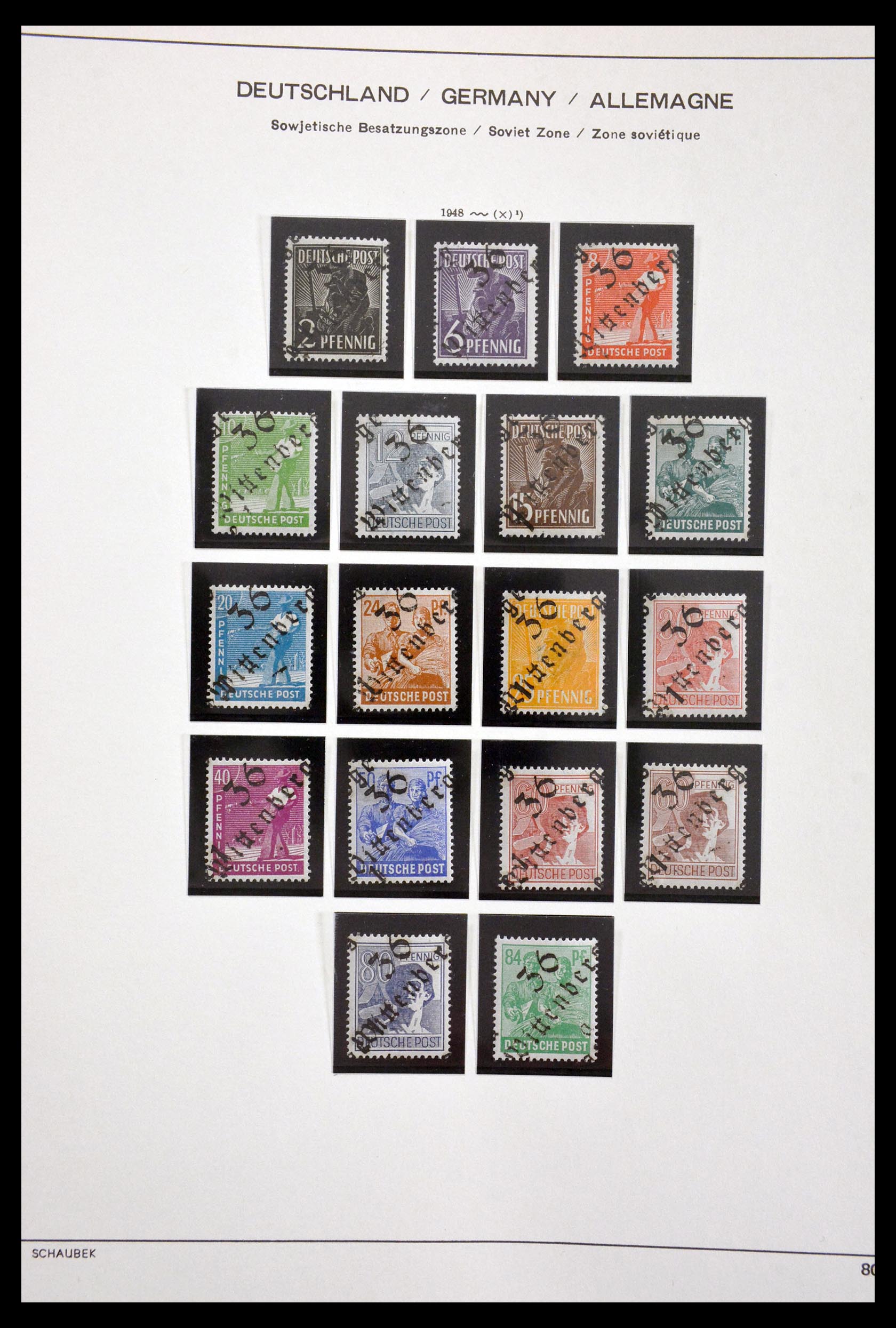 29731 060 - 29731 Local stamps Sovjetzone 1945-1949.