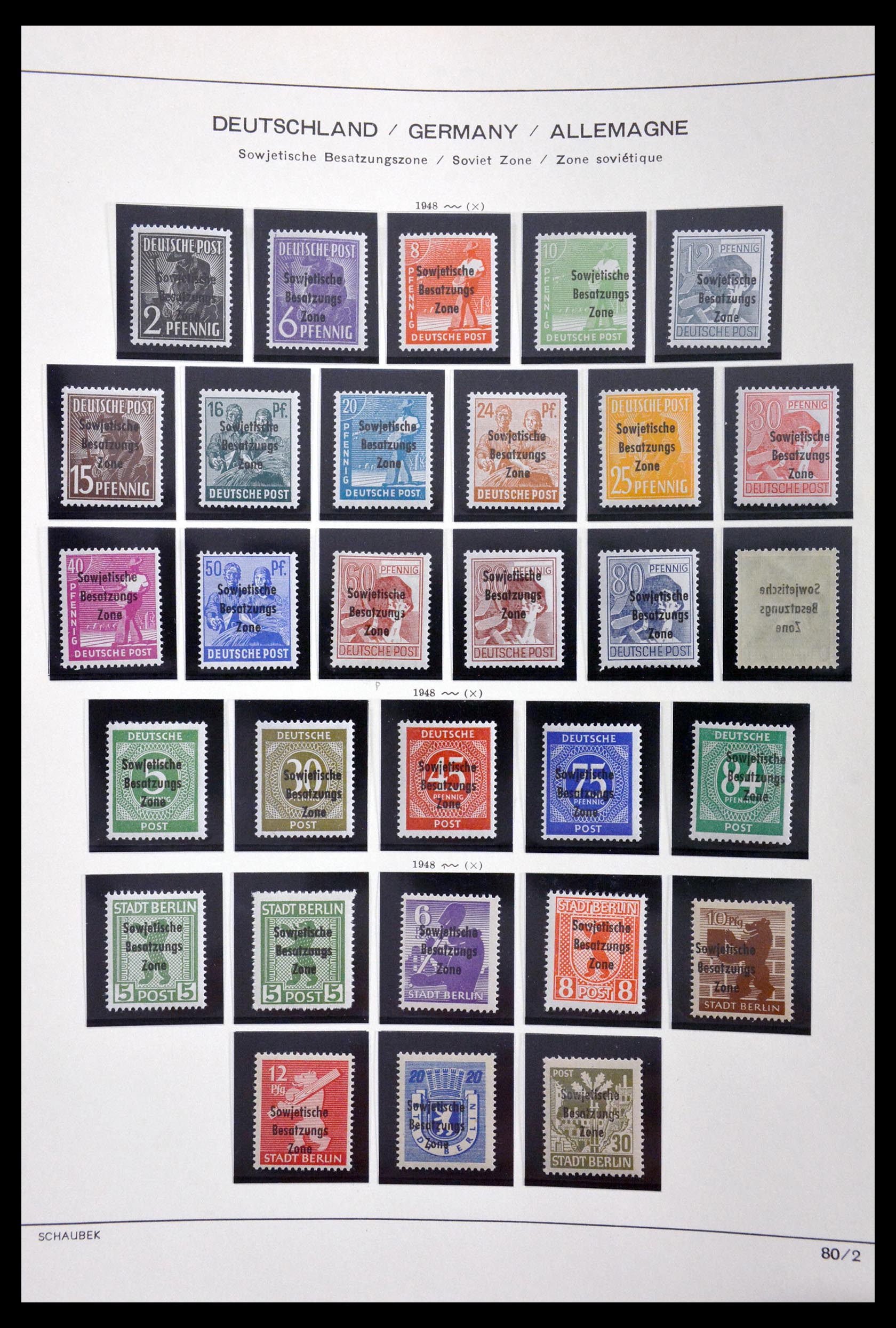 29731 063 - 29731 Local stamps Sovjetzone 1945-1949.