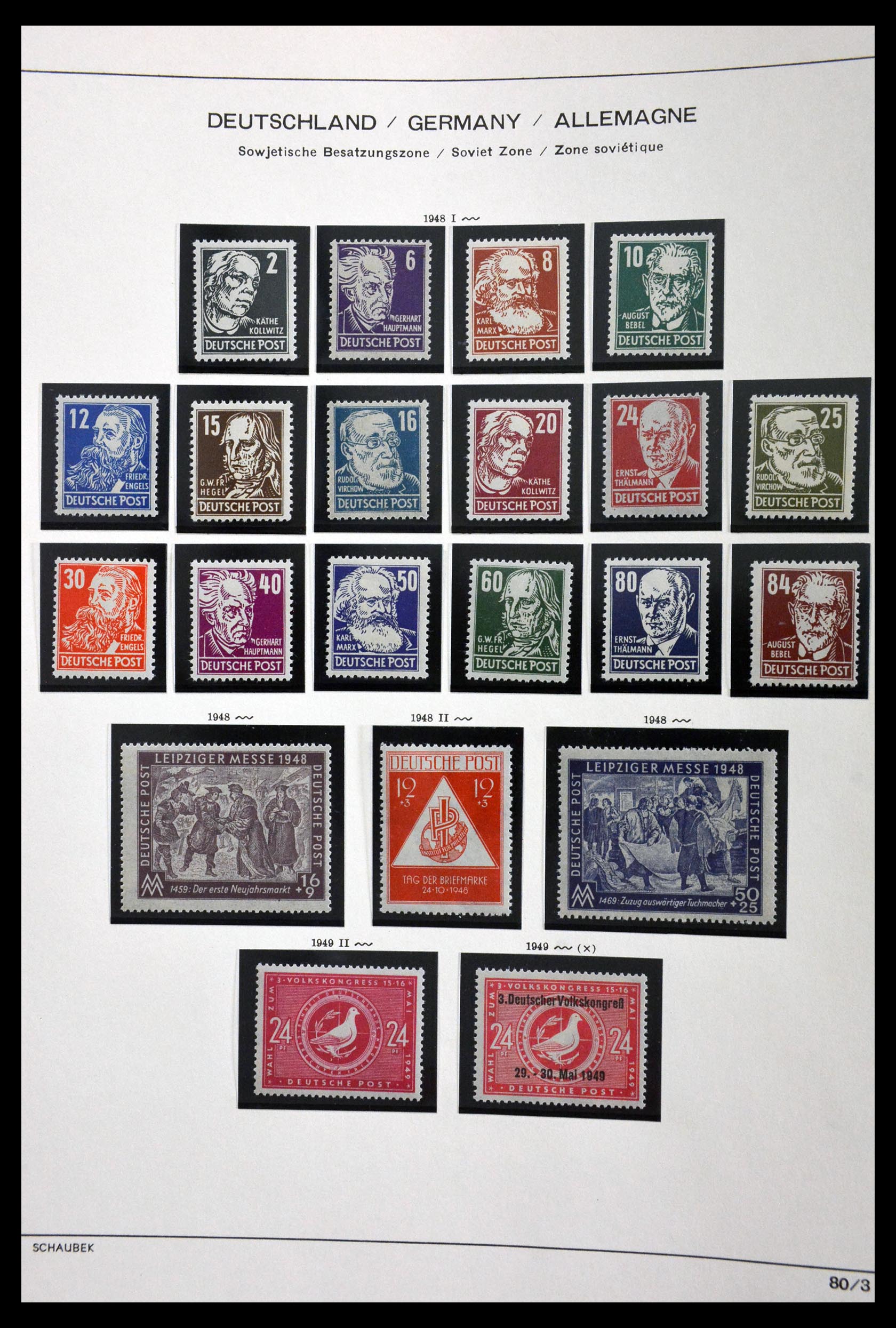 29731 064 - 29731 Local stamps Sovjetzone 1945-1949.