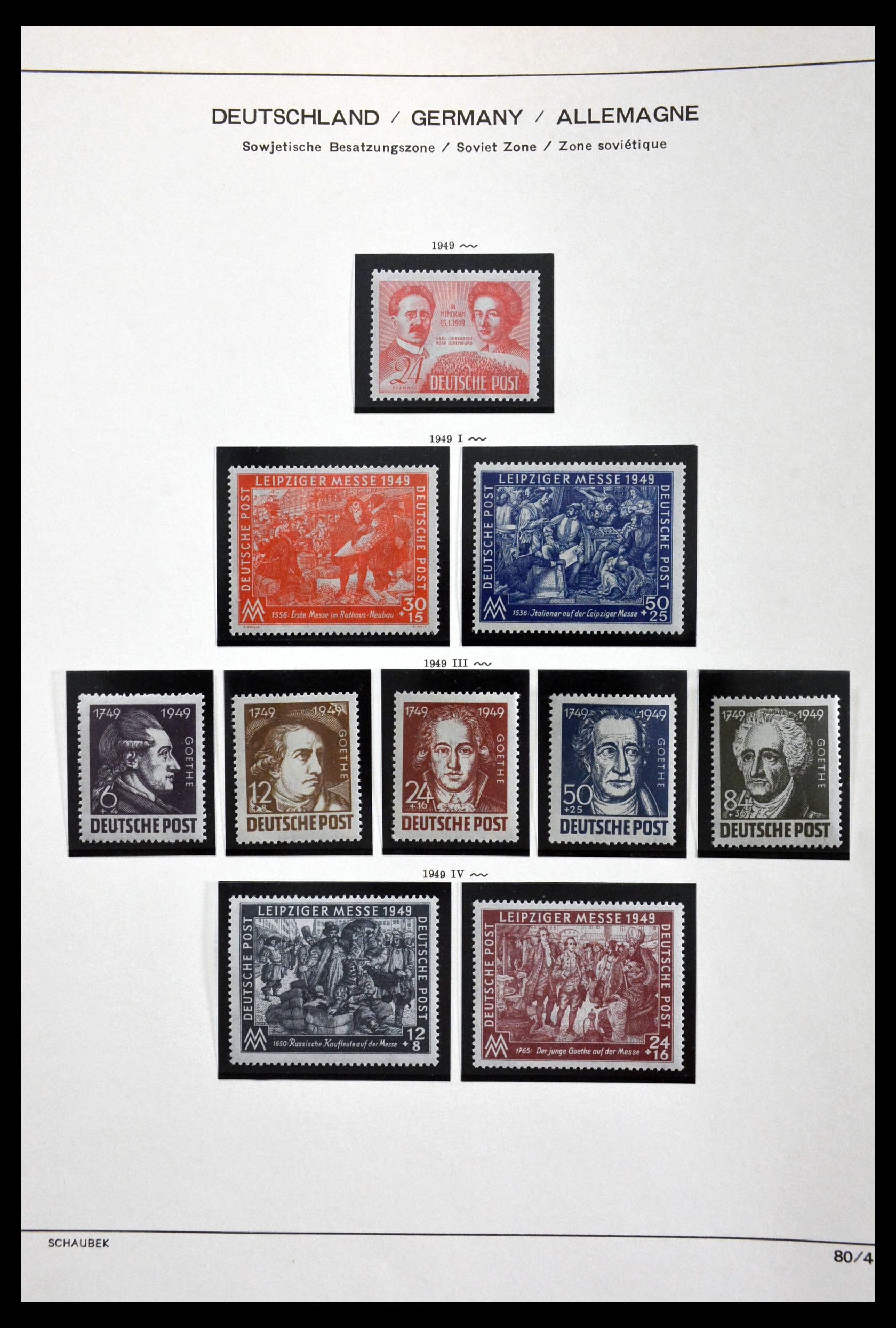 29731 065 - 29731 Local stamps Sovjetzone 1945-1949.