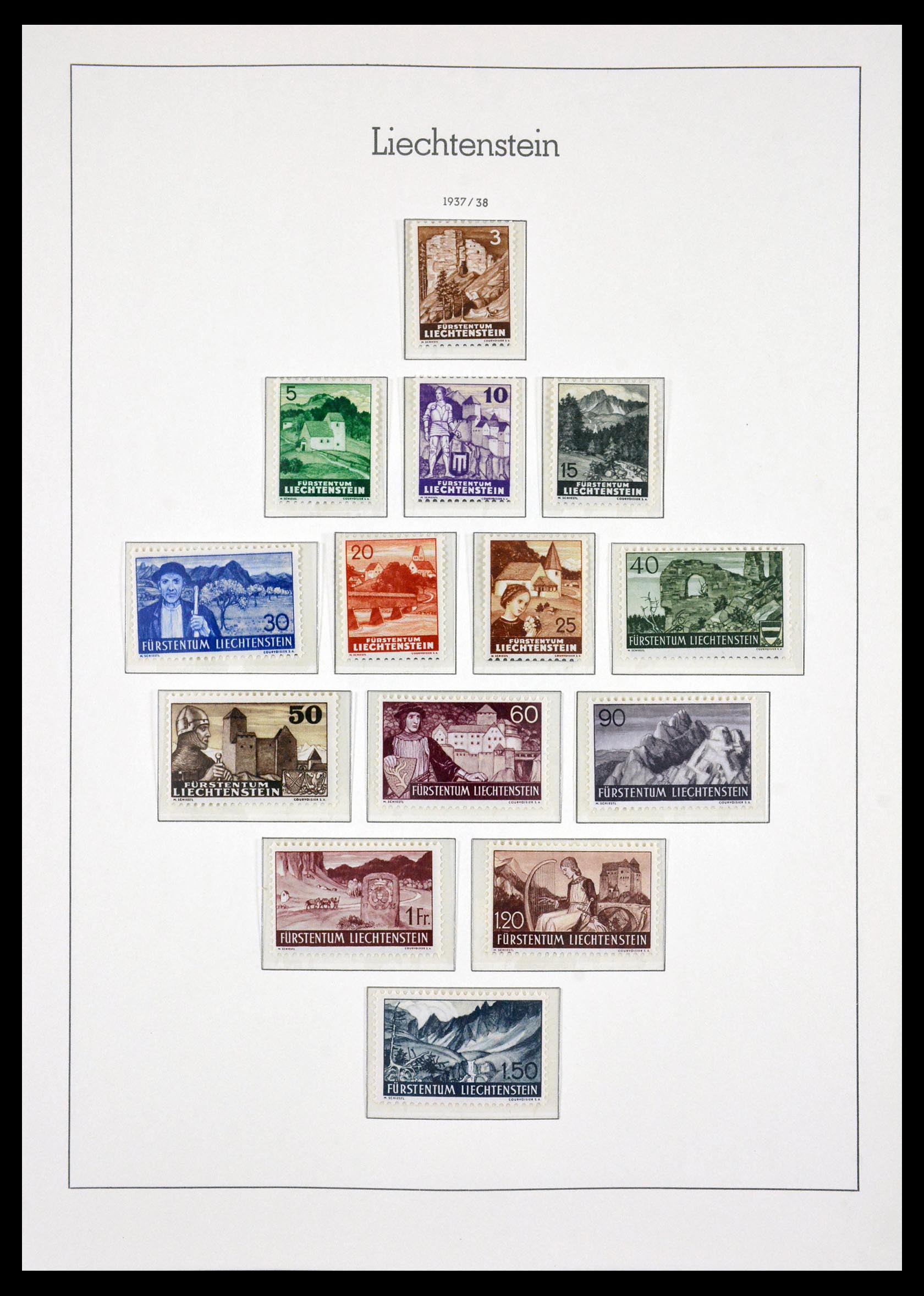 29734 015 - 29734 Liechtenstein 1912-1968.