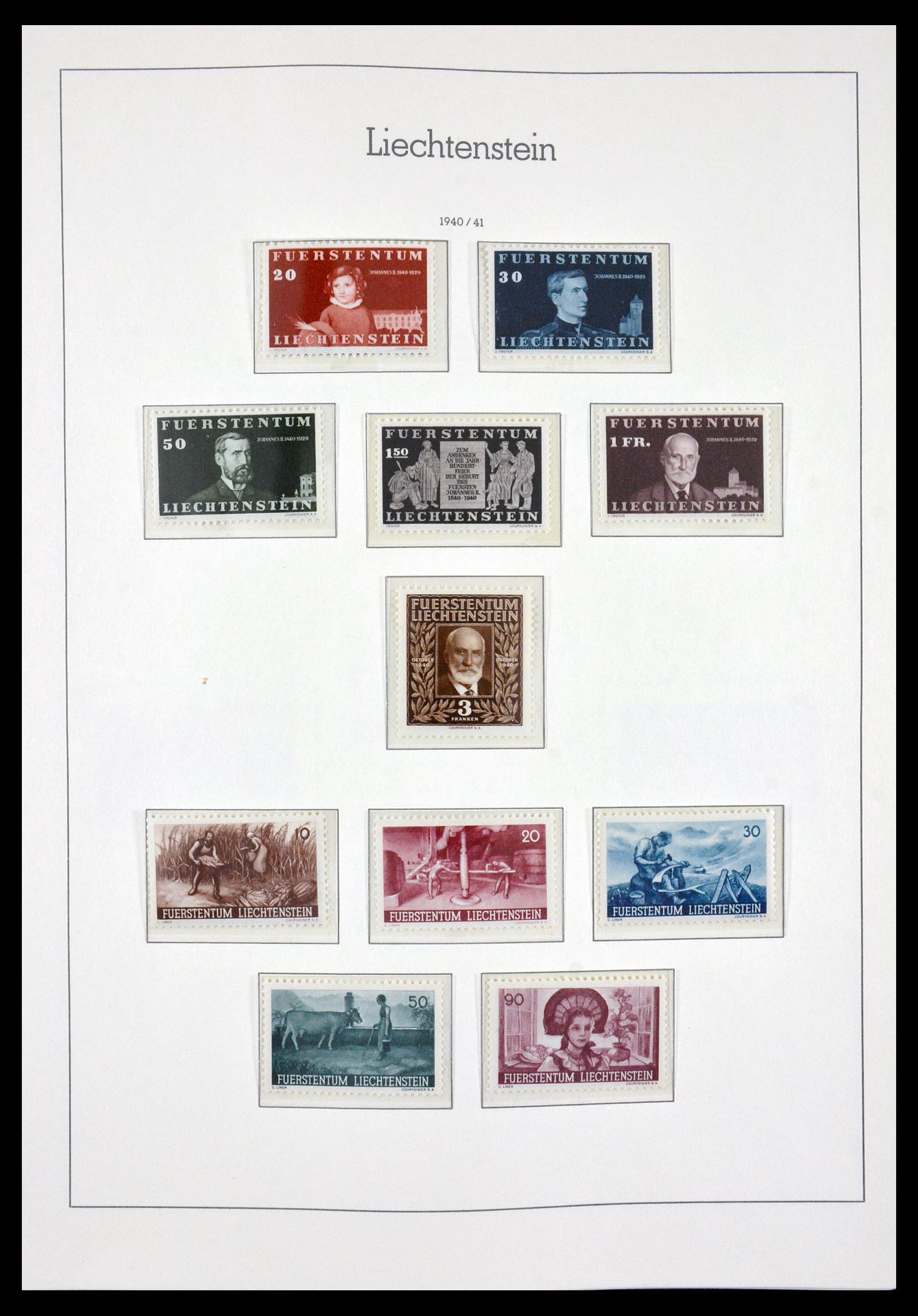 29734 018 - 29734 Liechtenstein 1912-1968.