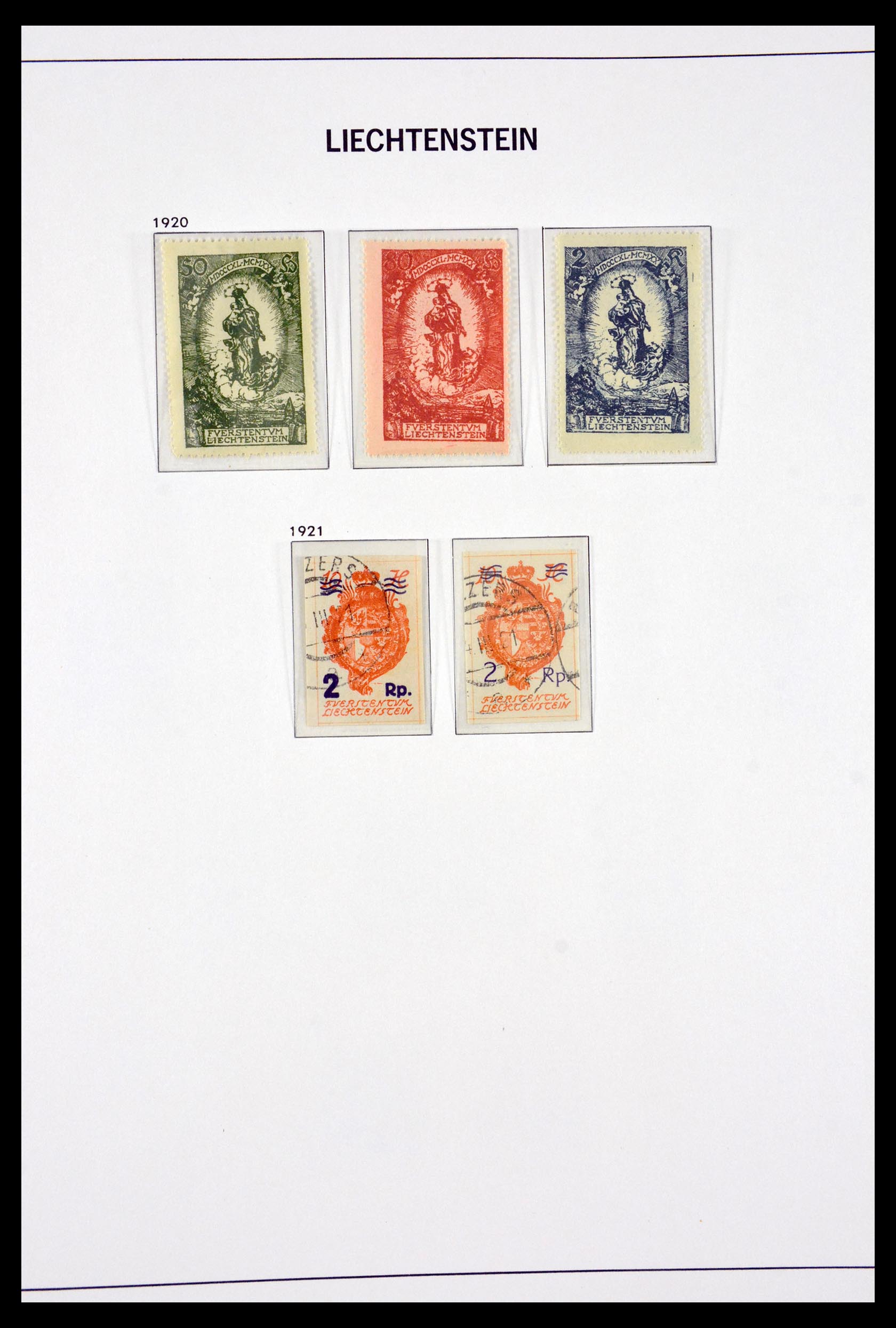 29750 004 - 29750 Liechtenstein 1912-2014.