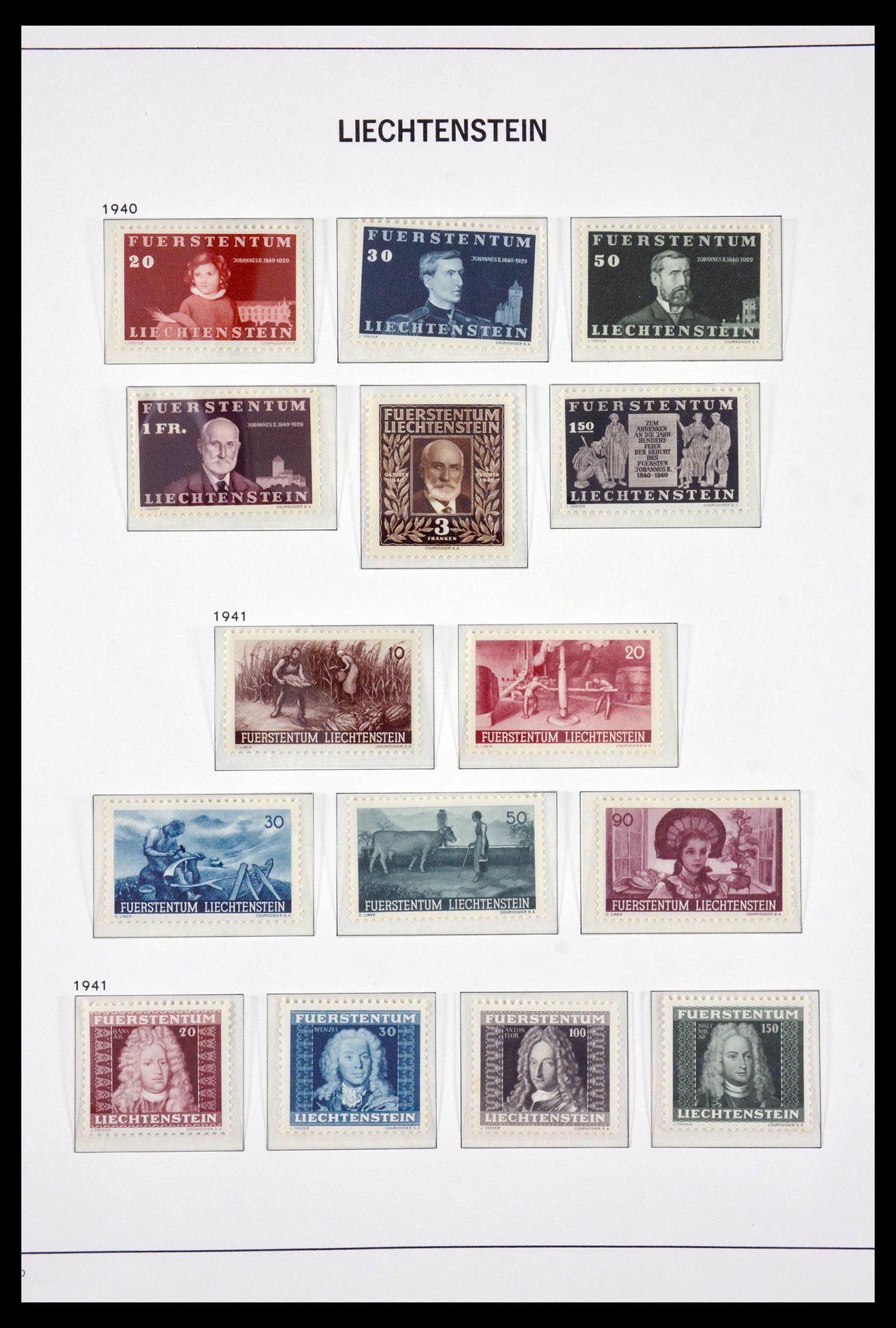 29750 014 - 29750 Liechtenstein 1912-2014.