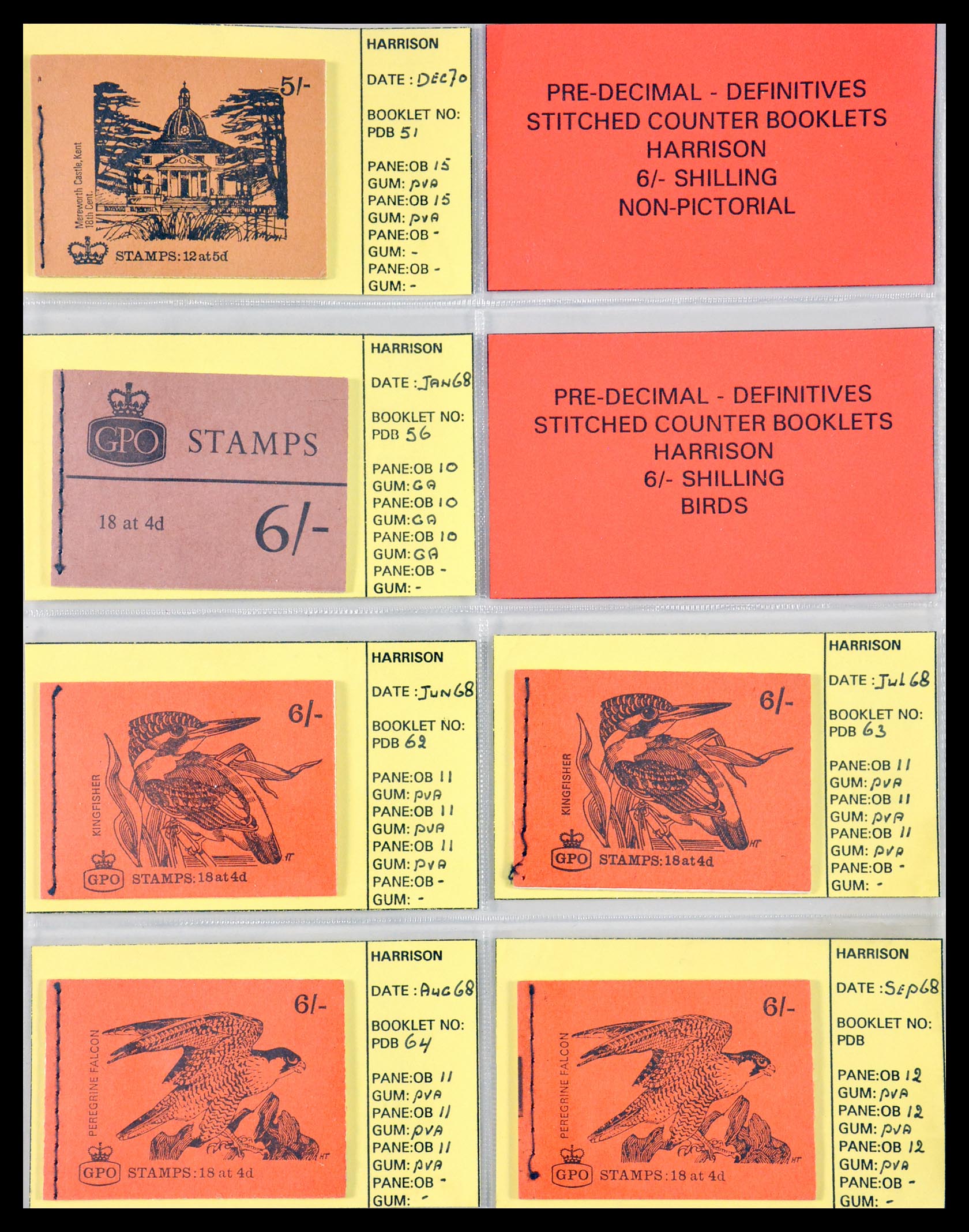 29755 005 - 29755 Engeland postzegelboekjes 1968-1977.