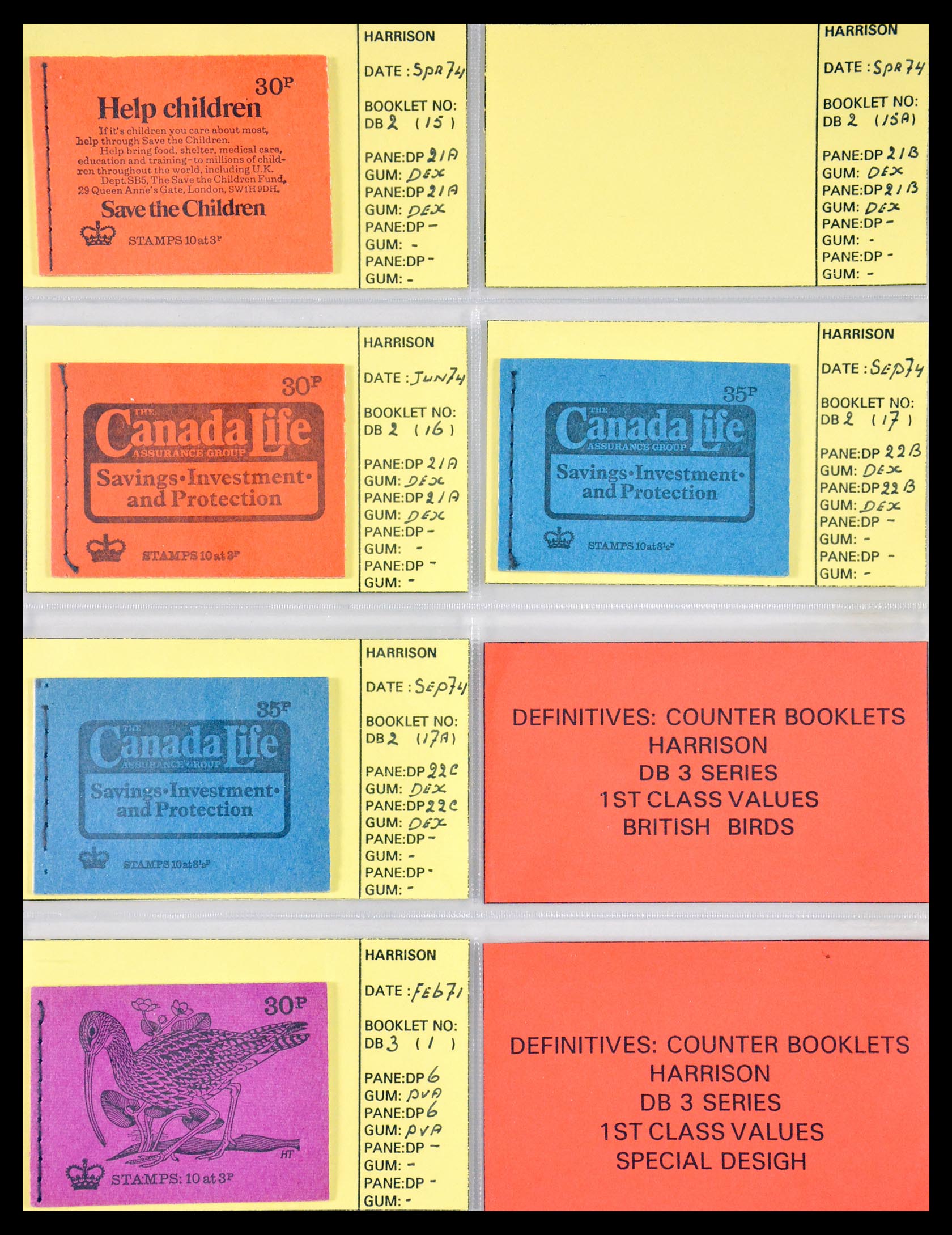 29755 012 - 29755 Engeland postzegelboekjes 1968-1977.