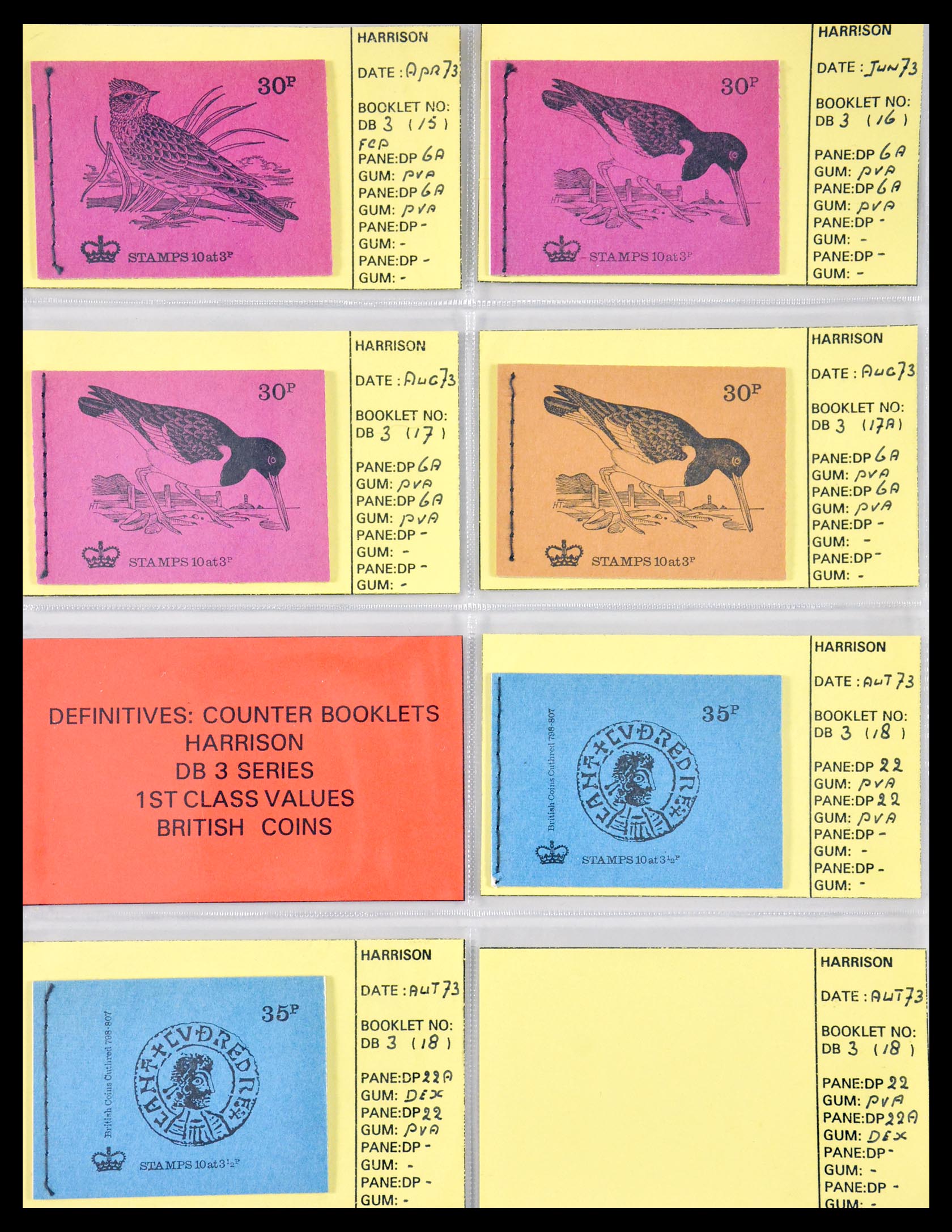 29755 015 - 29755 Engeland postzegelboekjes 1968-1977.