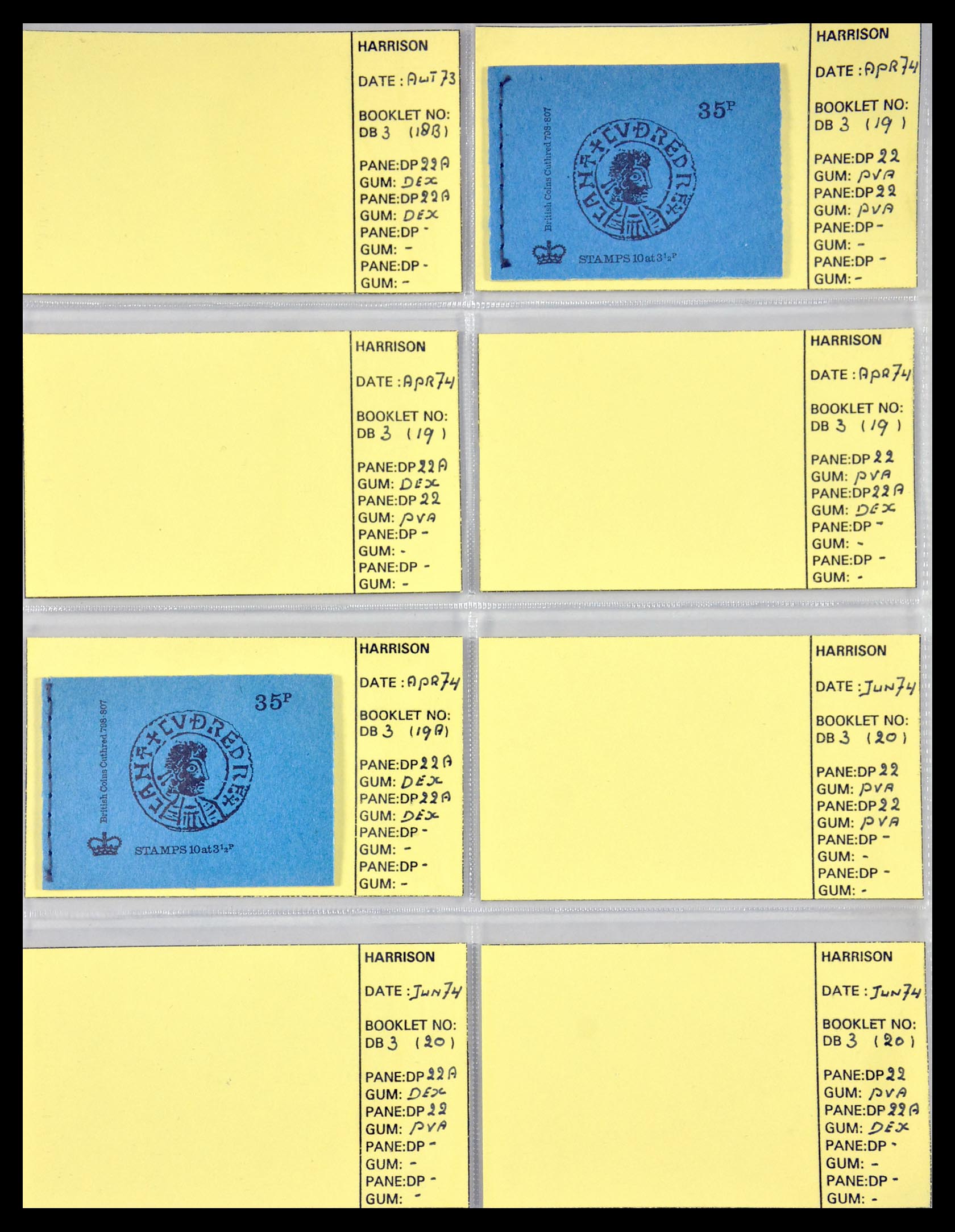 29755 016 - 29755 Engeland postzegelboekjes 1968-1977.