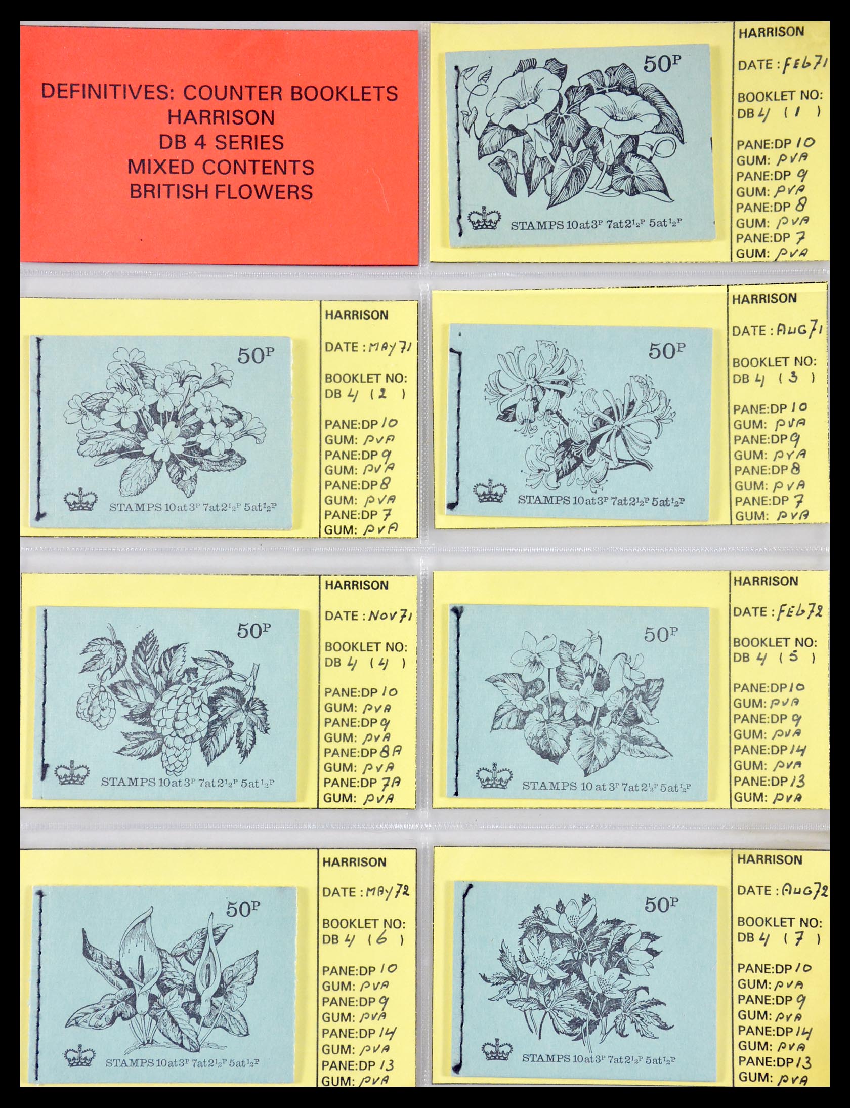 29755 018 - 29755 Engeland postzegelboekjes 1968-1977.