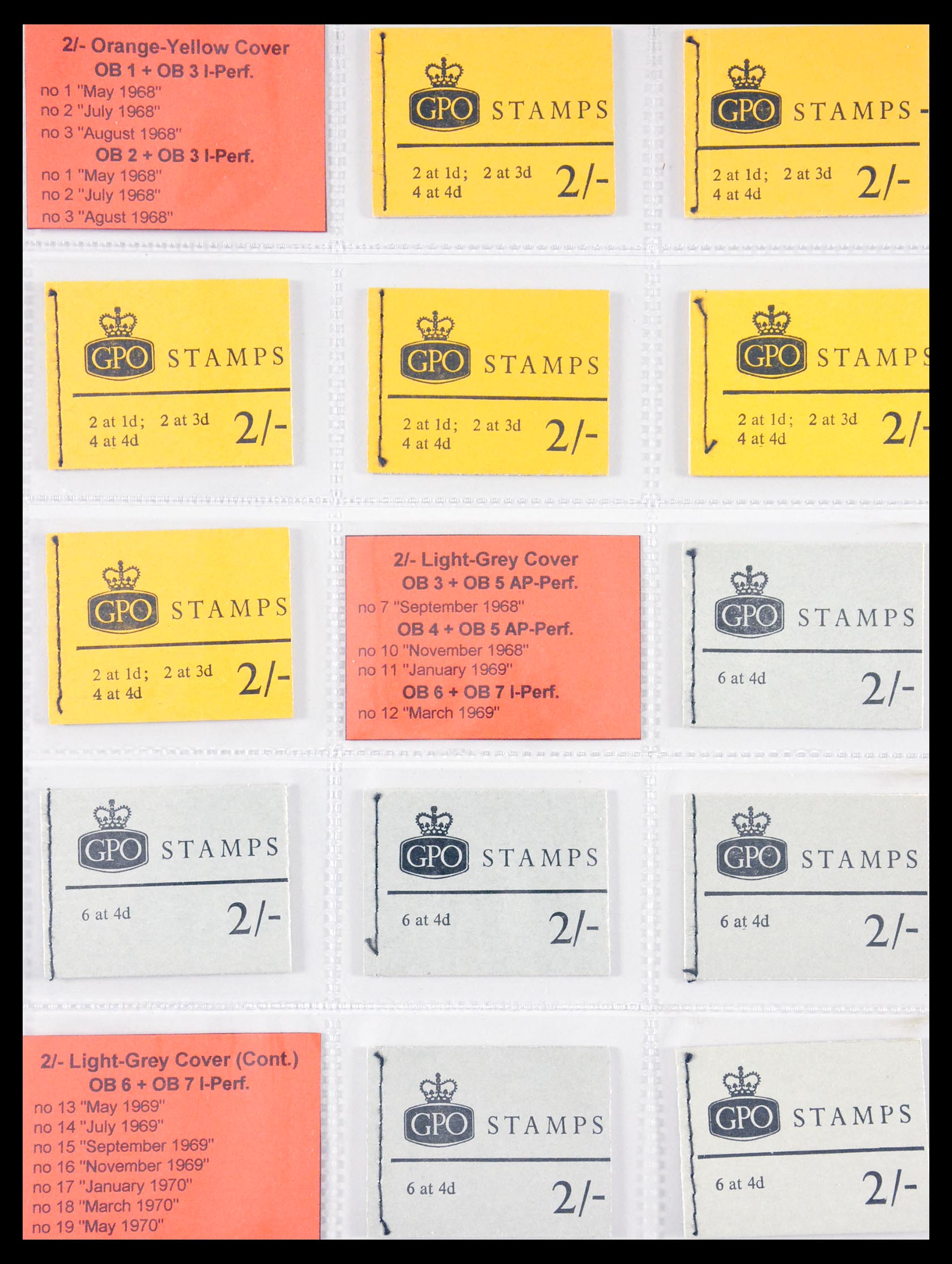 29755 021 - 29755 Engeland postzegelboekjes 1968-1977.