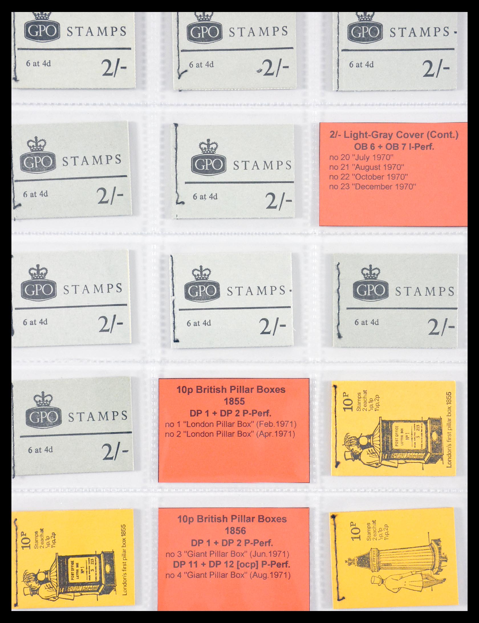 29755 022 - 29755 Engeland postzegelboekjes 1968-1977.