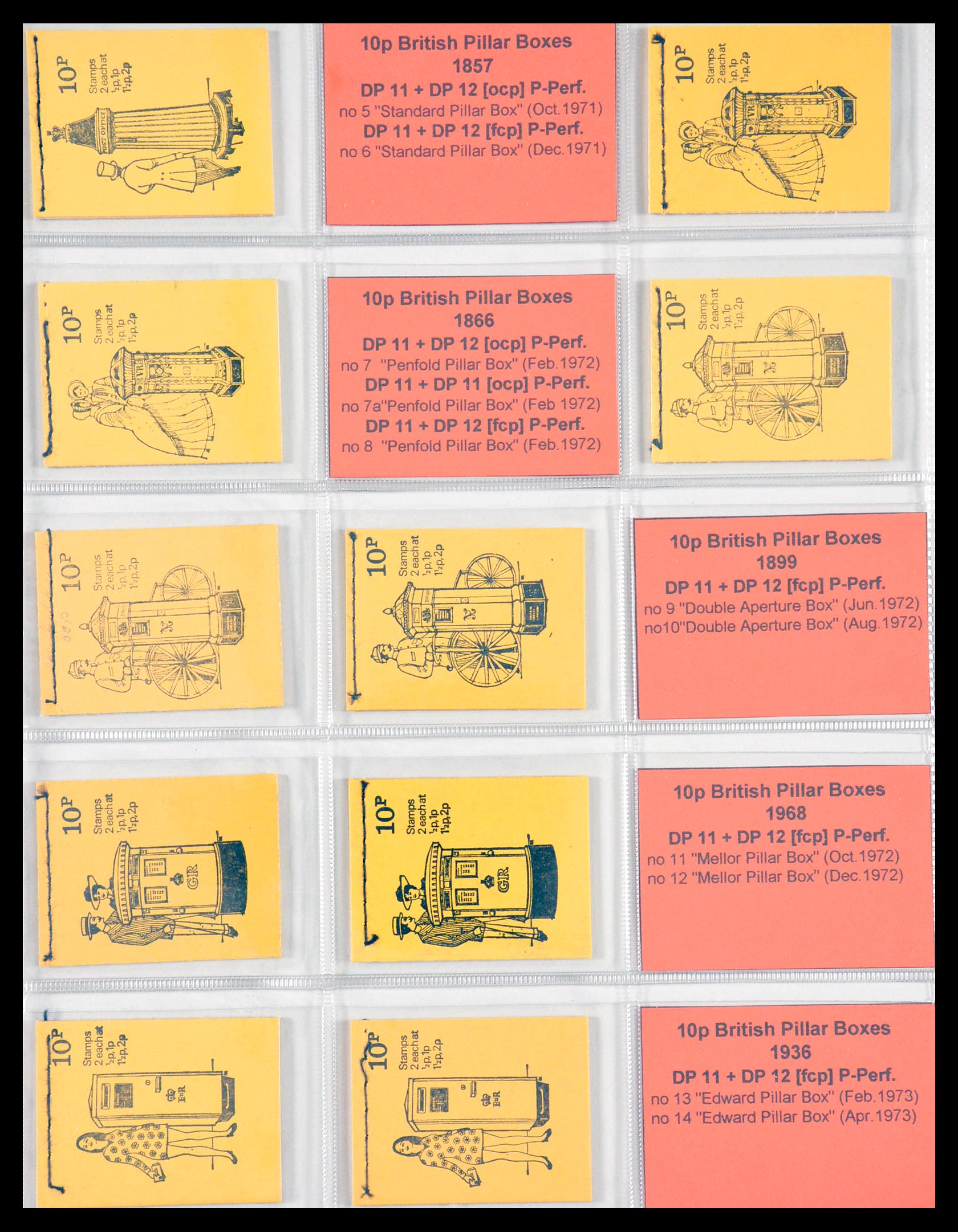 29755 023 - 29755 Engeland postzegelboekjes 1968-1977.