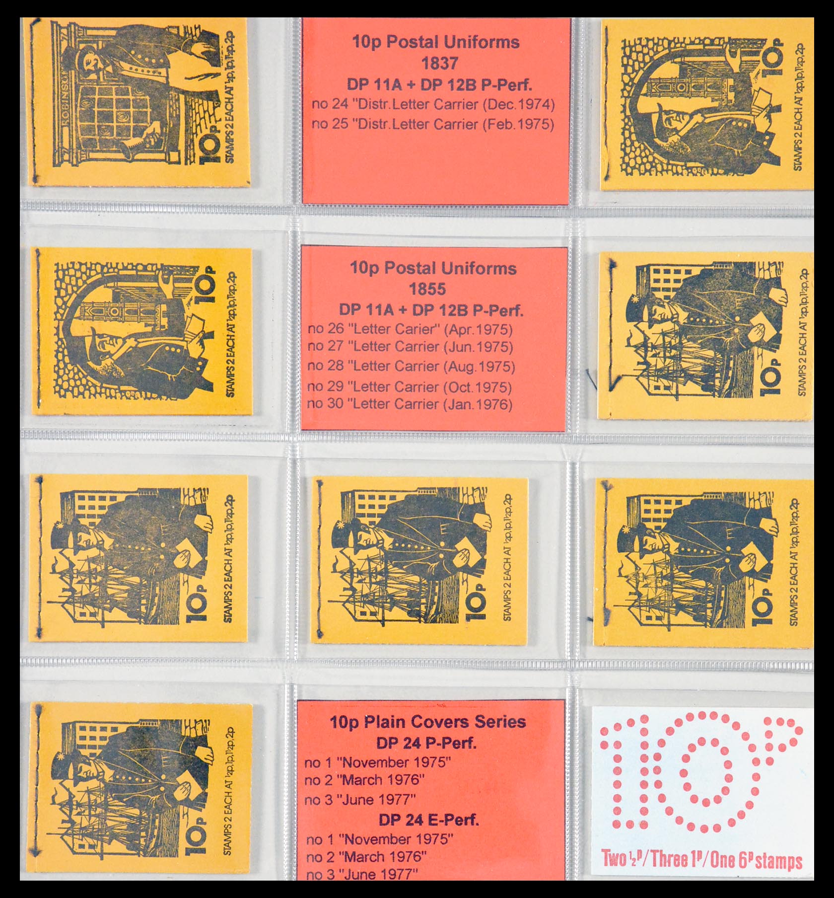 29755 025 - 29755 Engeland postzegelboekjes 1968-1977.