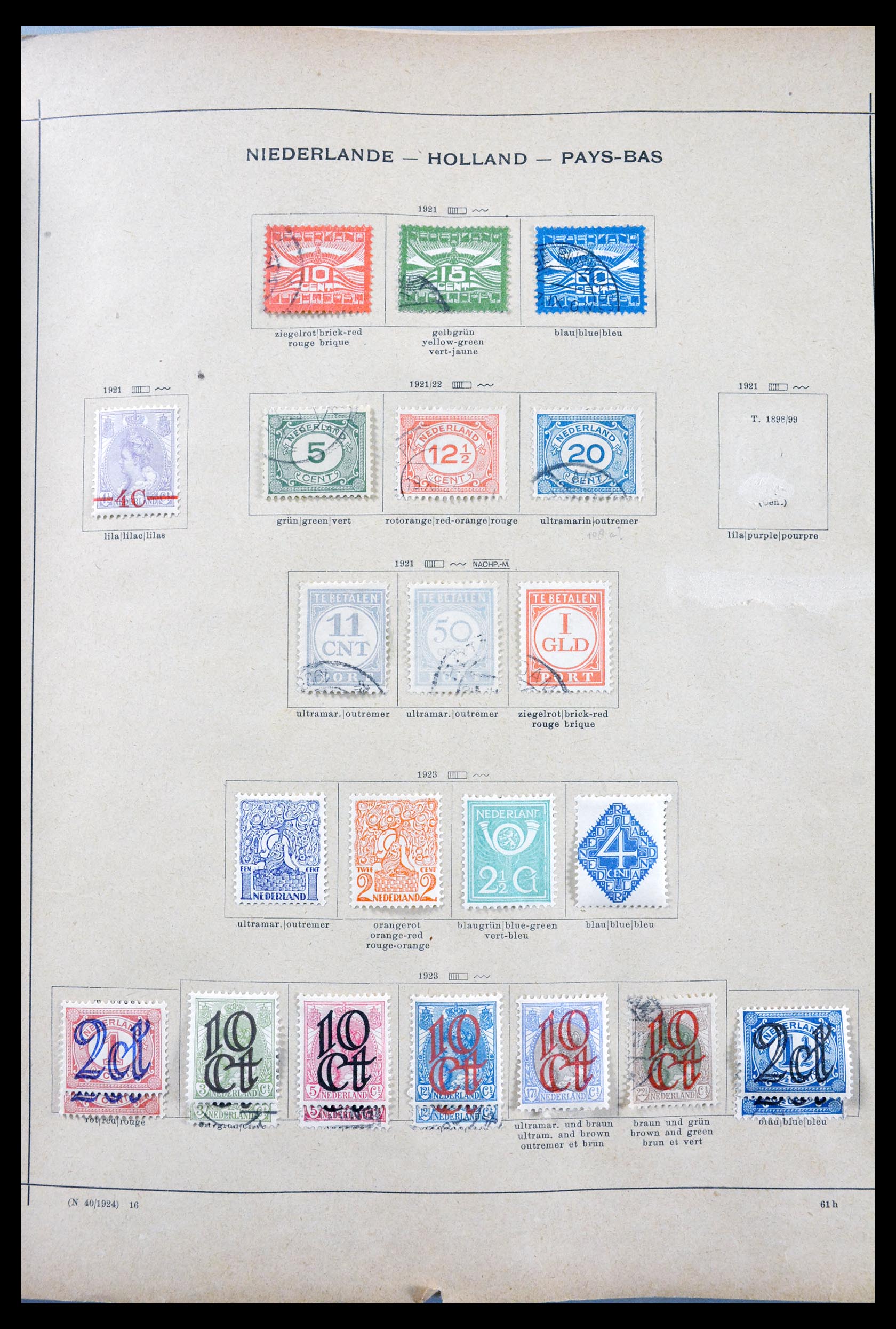 29799 001 - 29799 Netherlands 1921-1964.