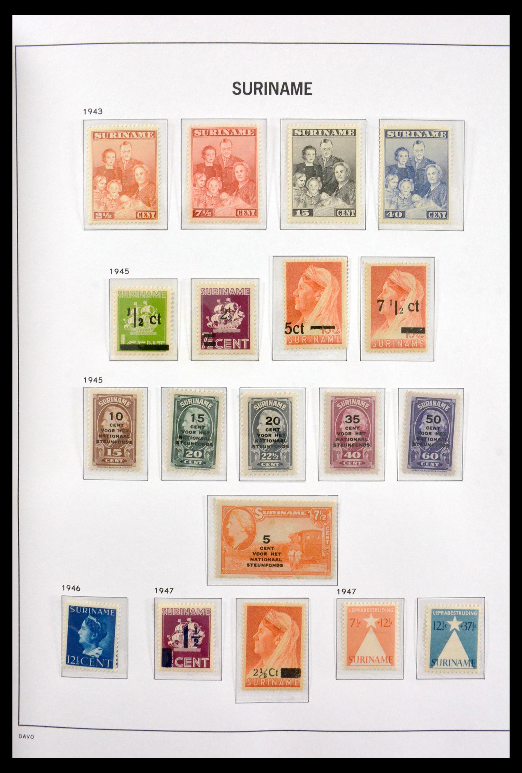29801 011 - 29801 Suriname 1873-1975.