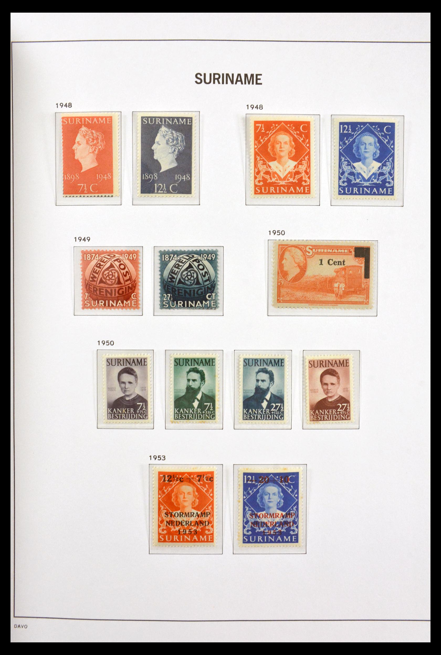 29801 014 - 29801 Suriname 1873-1975.